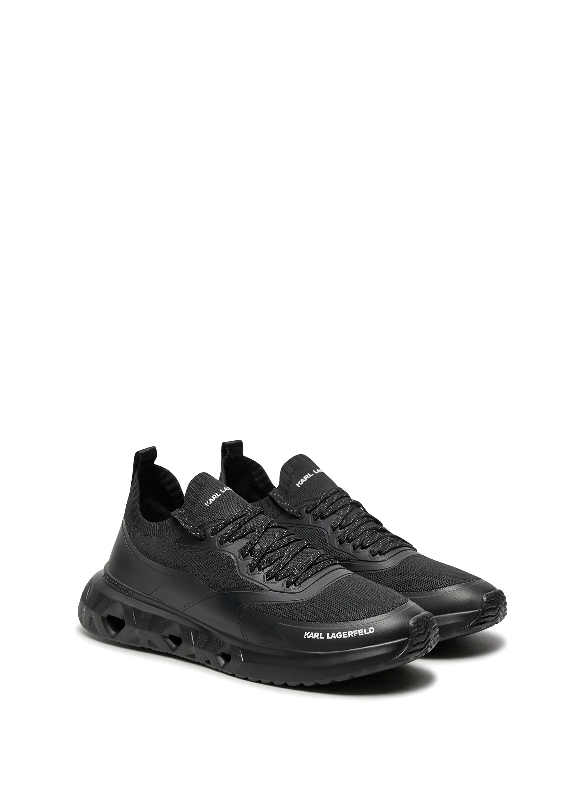 Karl Lagerfeld Knit Sock Lo Sneakers - Black