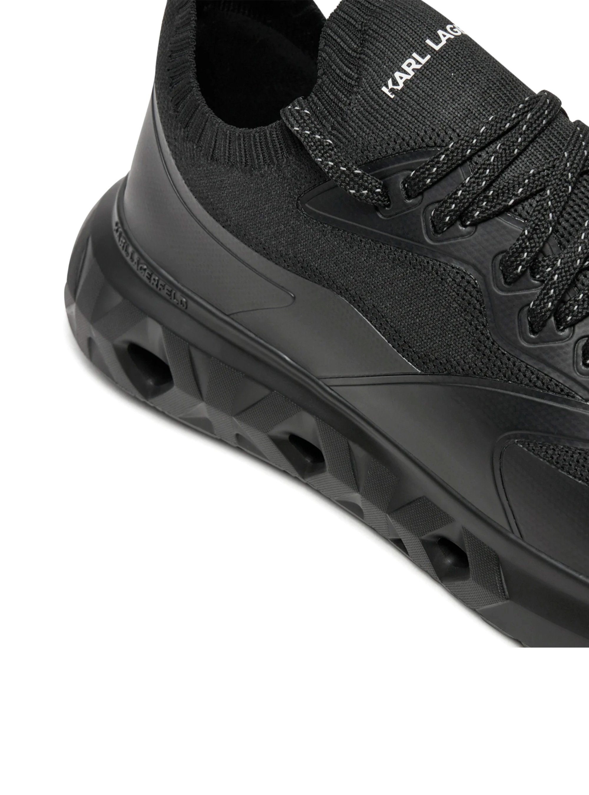 Karl Lagerfeld Knit Sock Lo Sneakers - Black