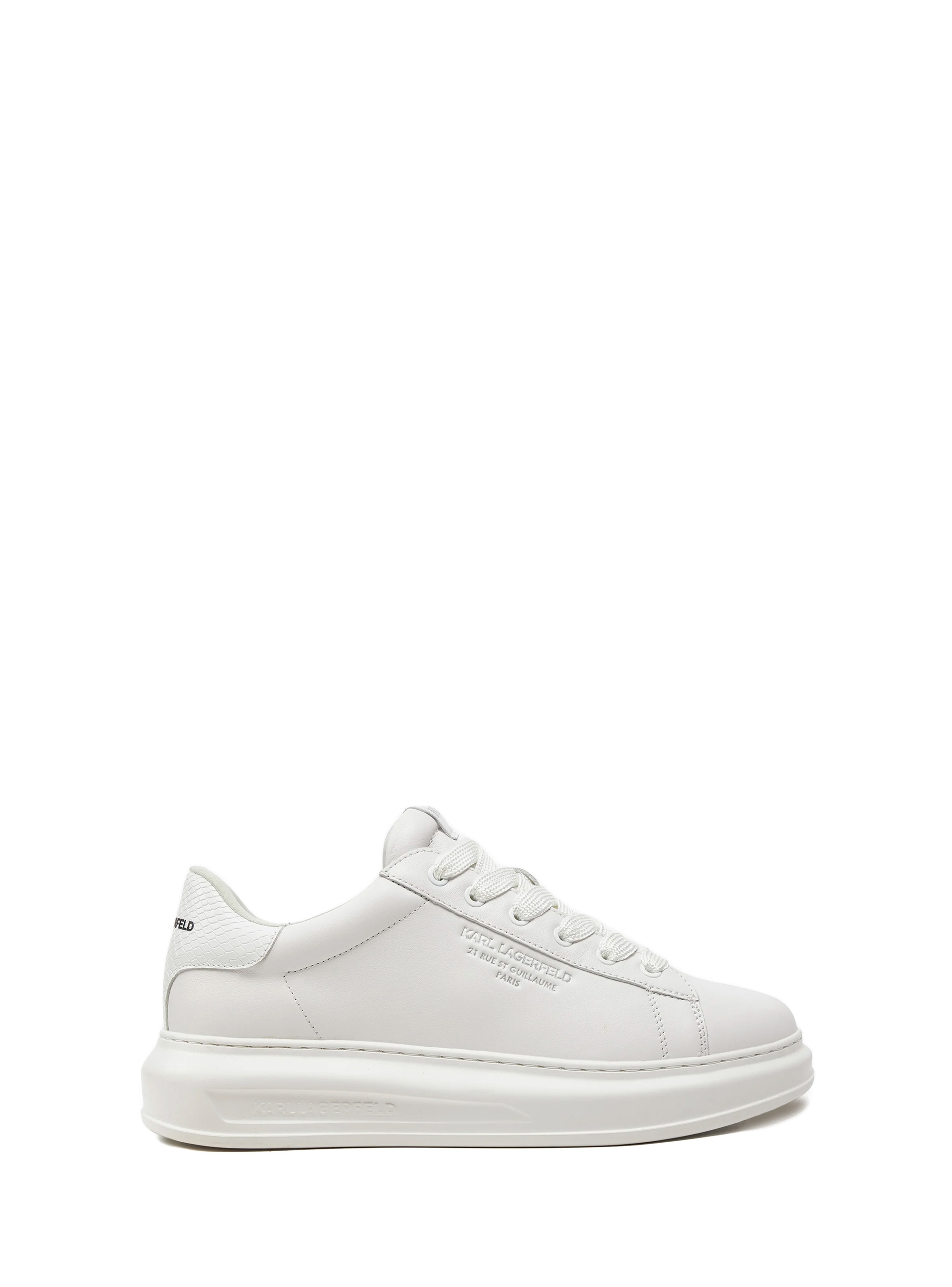 Karl Lagerfeld Python Tab Rsg Lo Sneakers - White
