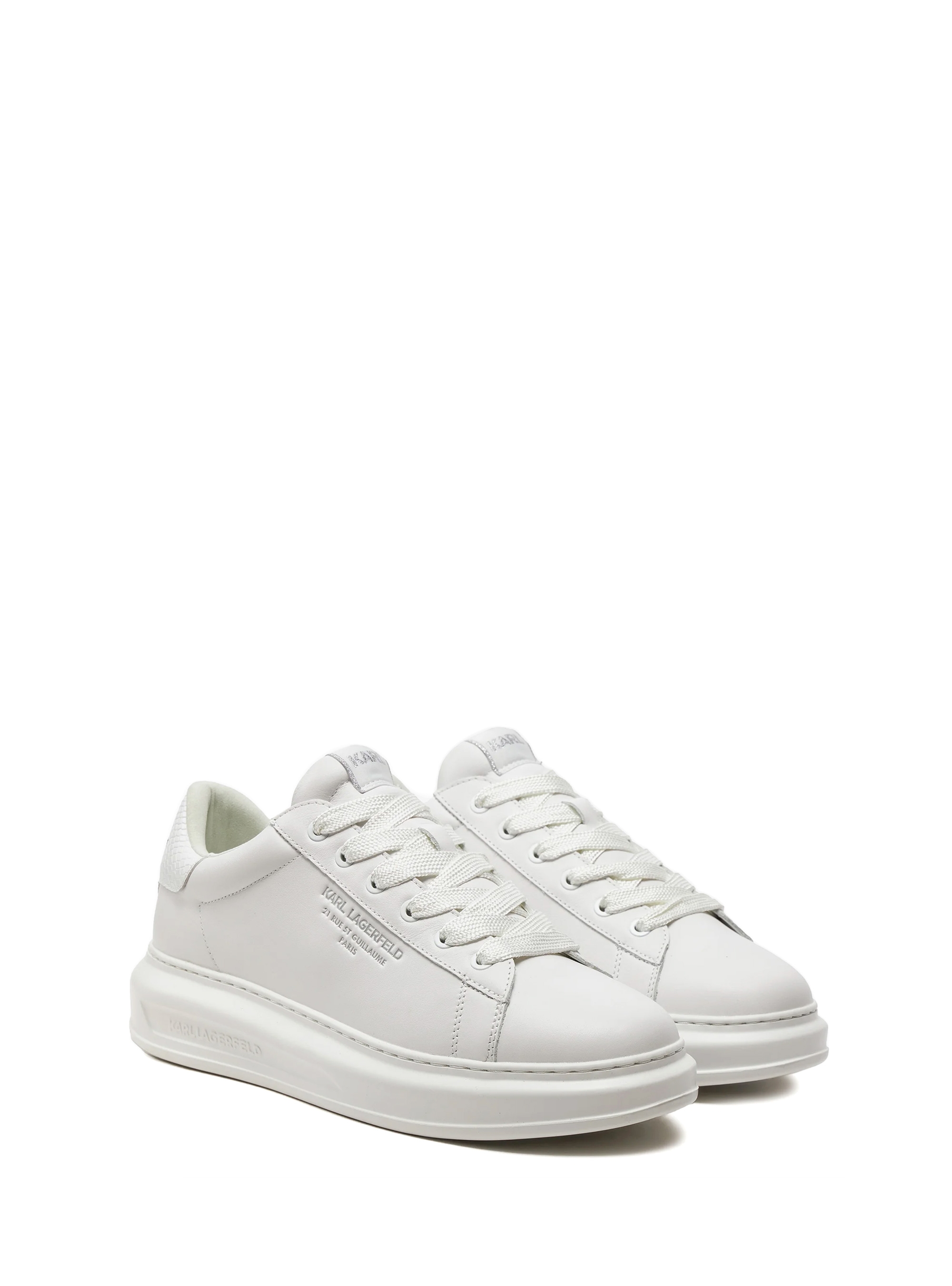 Karl Lagerfeld Python Tab Rsg Lo Sneakers - White