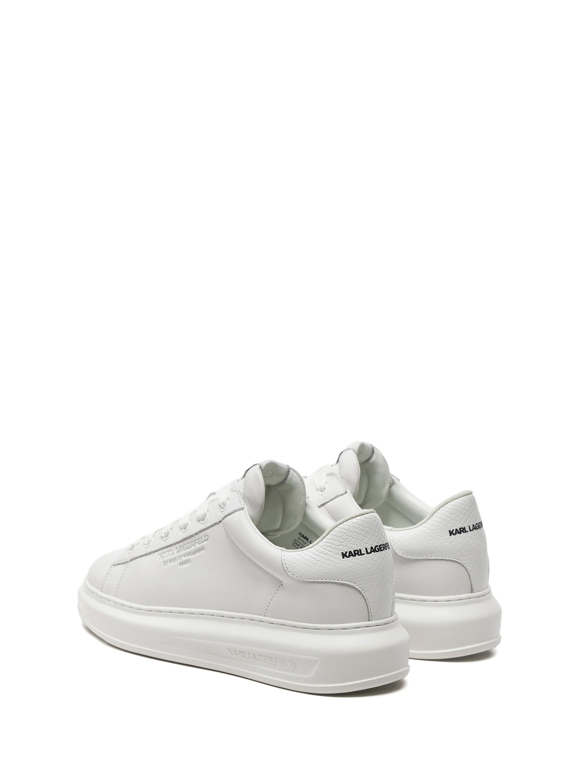 Karl Lagerfeld Python Tab Rsg Lo Sneakers - White