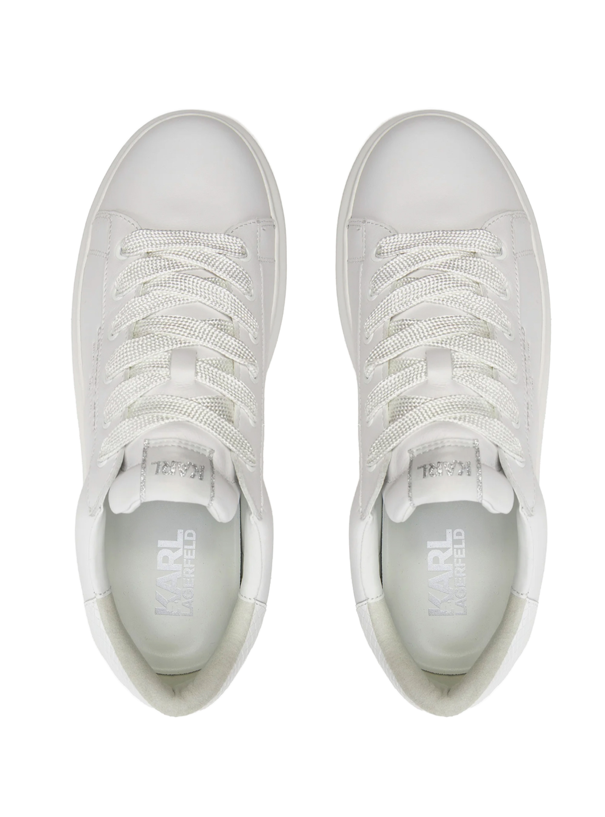 Karl Lagerfeld Python Tab Rsg Lo Sneakers - White