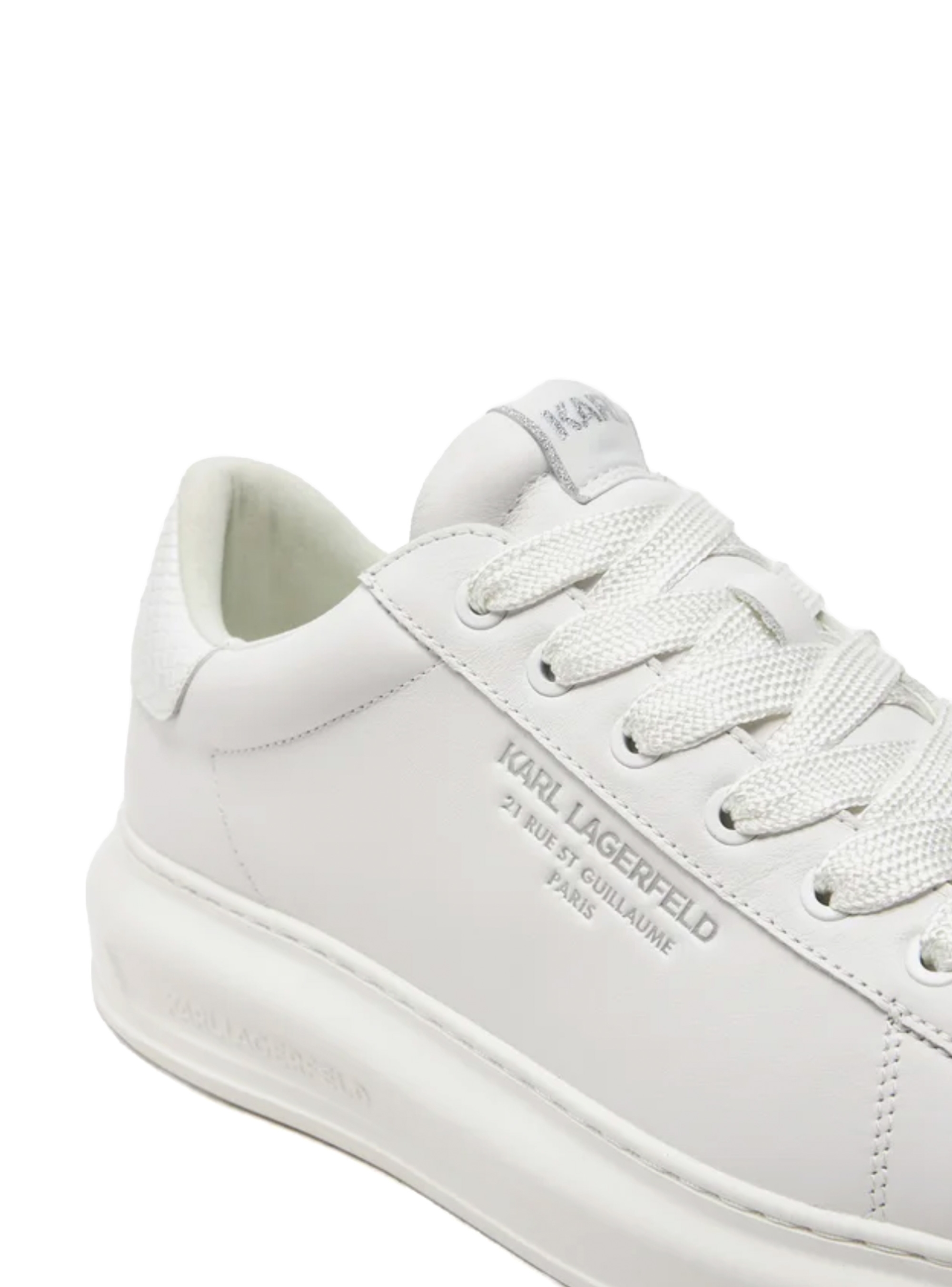 Karl Lagerfeld Python Tab Rsg Lo Sneakers - White