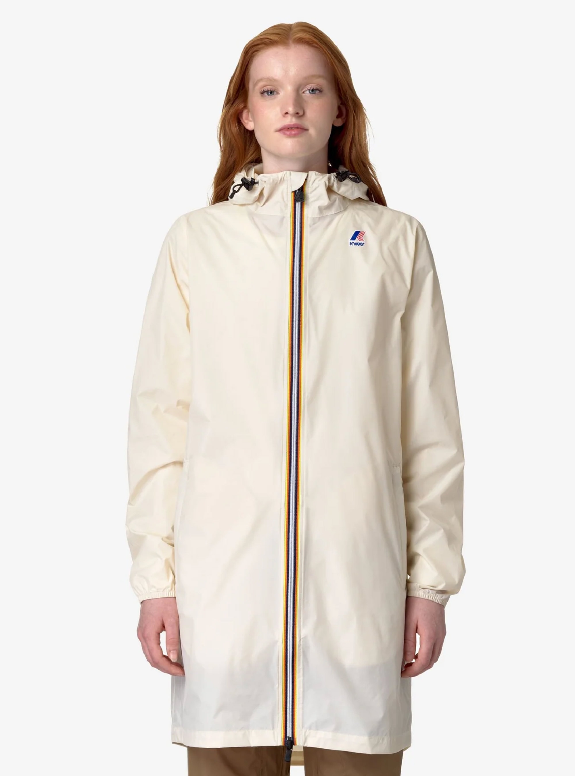 K-Way Le Vrai 3.0 Eiffel Unisex Raincoat - Beige