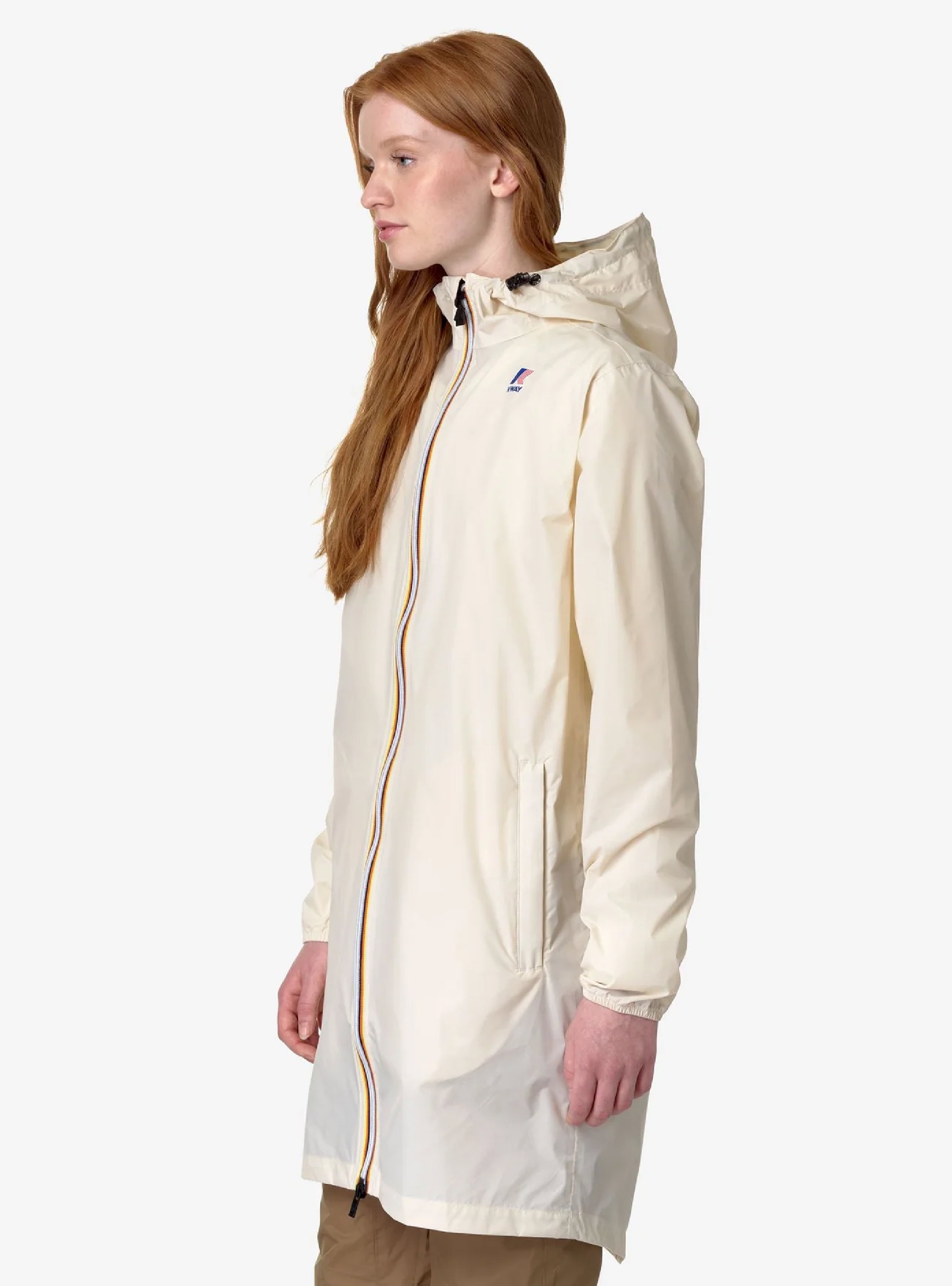 K-Way Le Vrai 3.0 Eiffel Unisex Raincoat - Beige