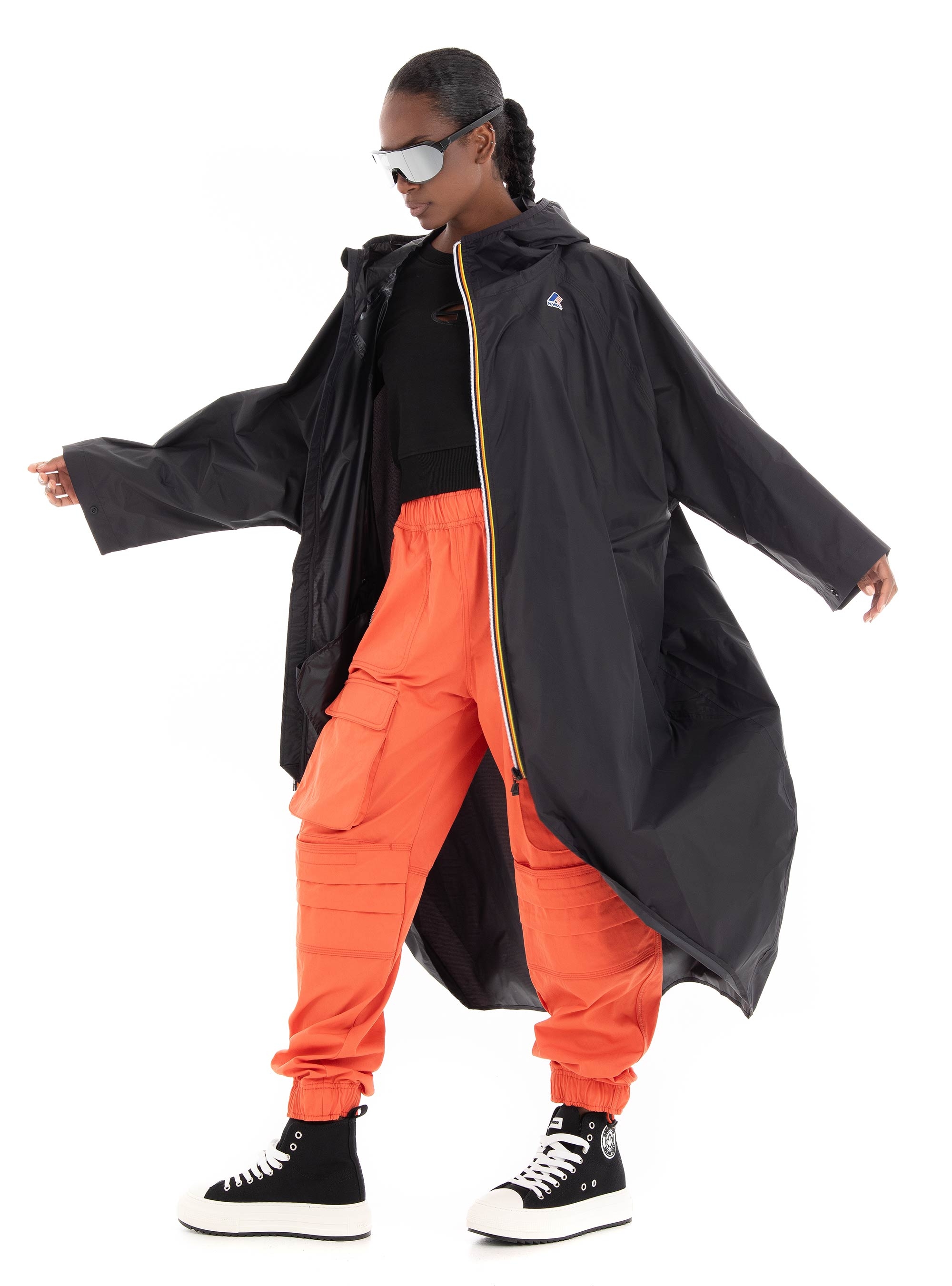 K-Way Le Vrai 3.0 Rennes Poncho - Black