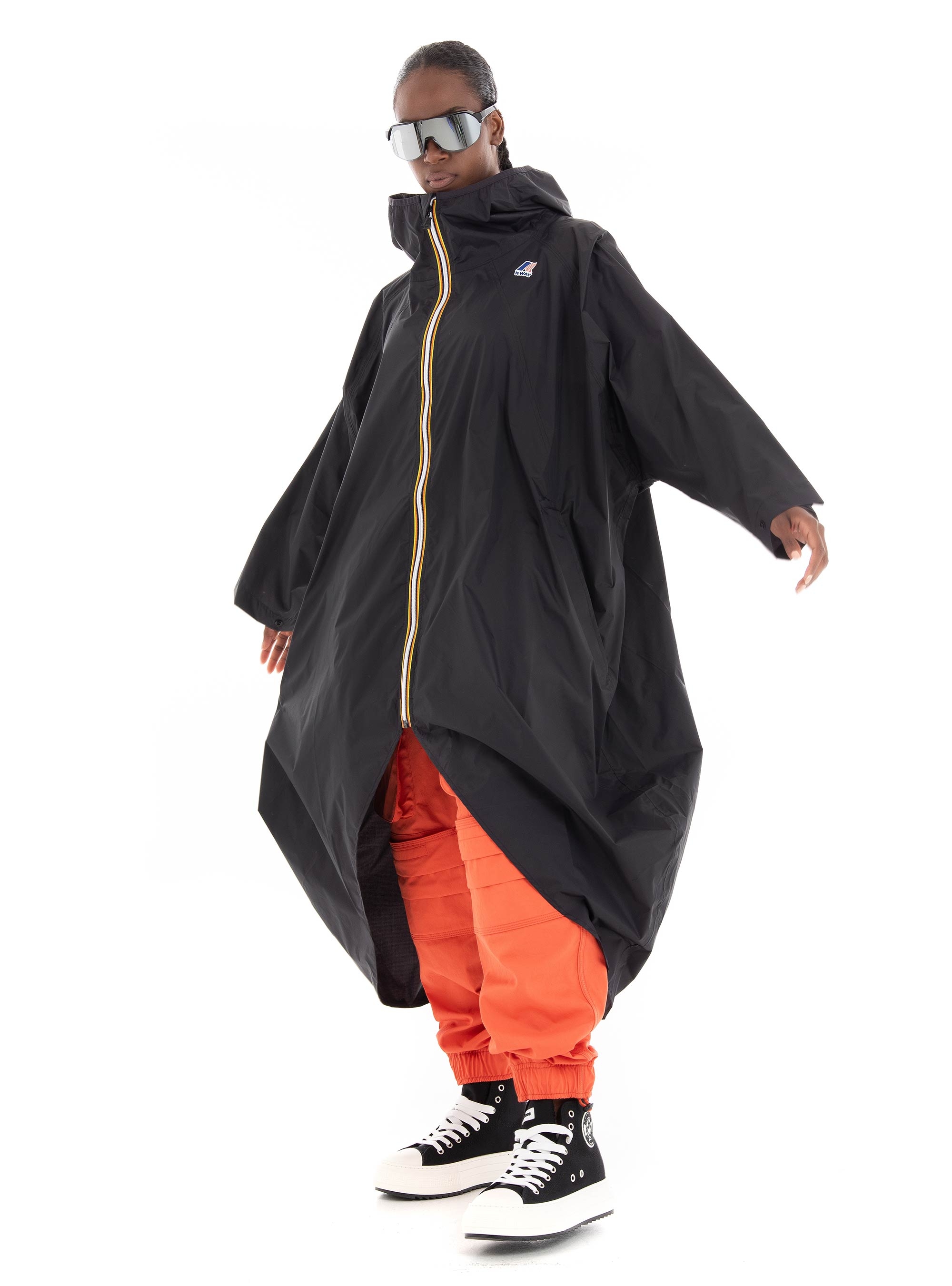 K-Way Le Vrai 3.0 Rennes Poncho - Black