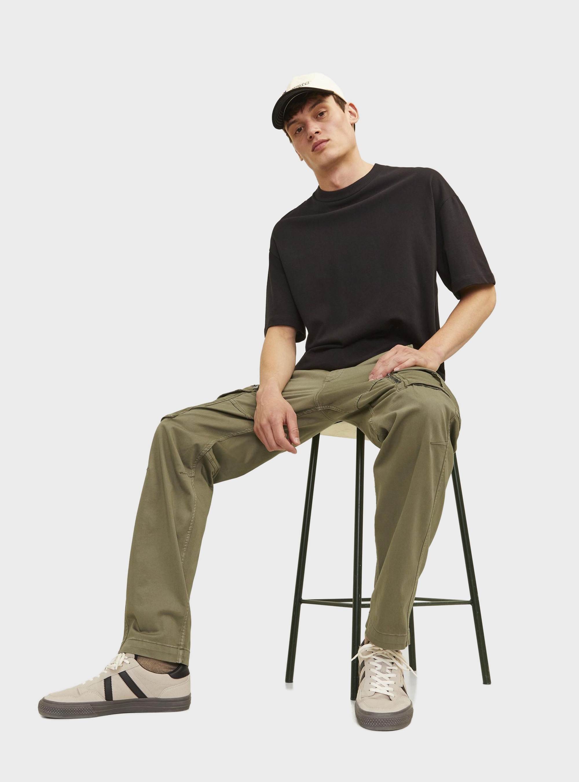 Jack & Jones Kane Cruise Relaxed Fit Cargo Pants - Olive 