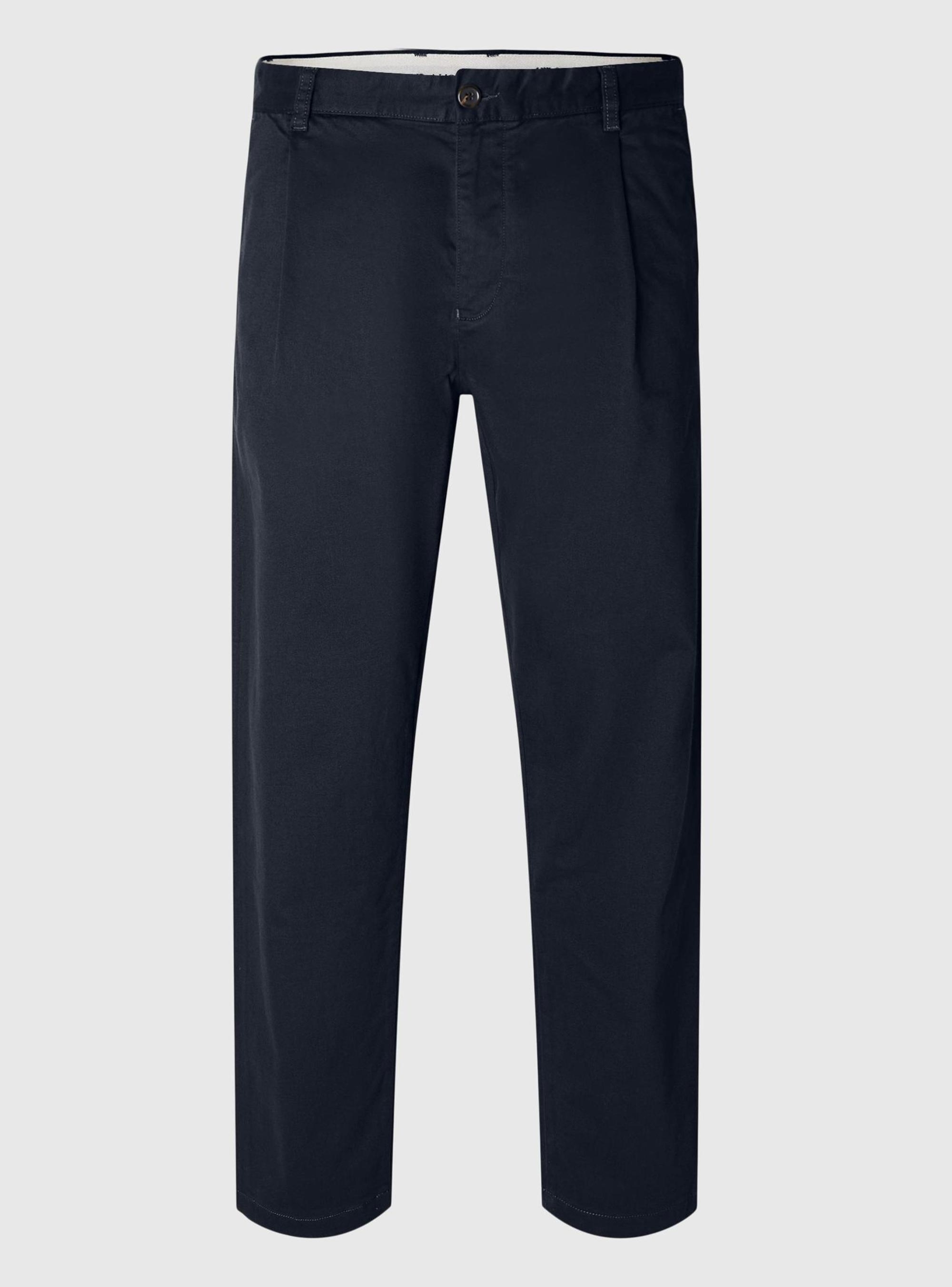 Selected 172-Slim Tapered Ron Pleated Pants - Dark Blue