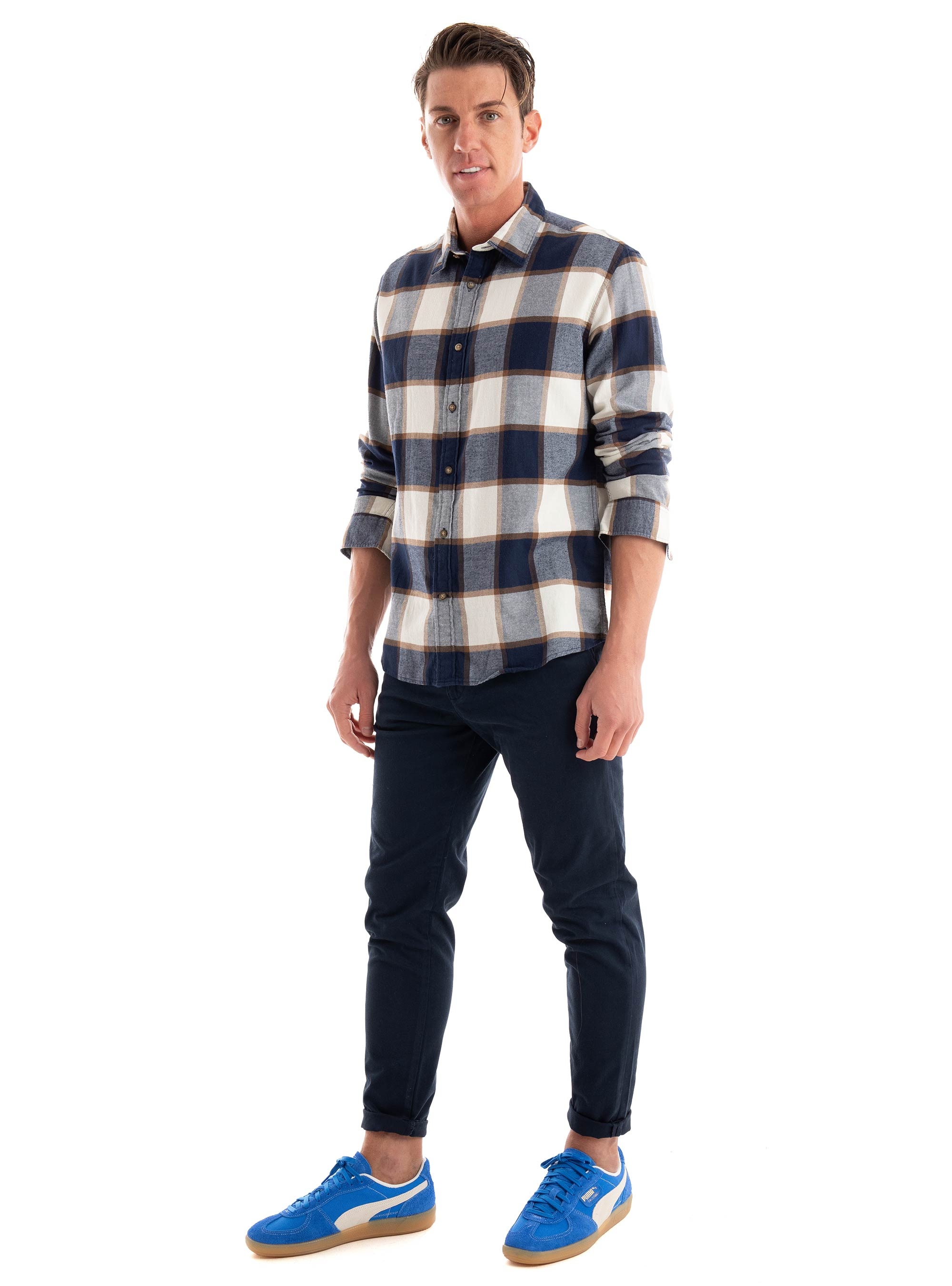 Selected 172-Slim Tapered Ron Pleated Pants - Dark Blue