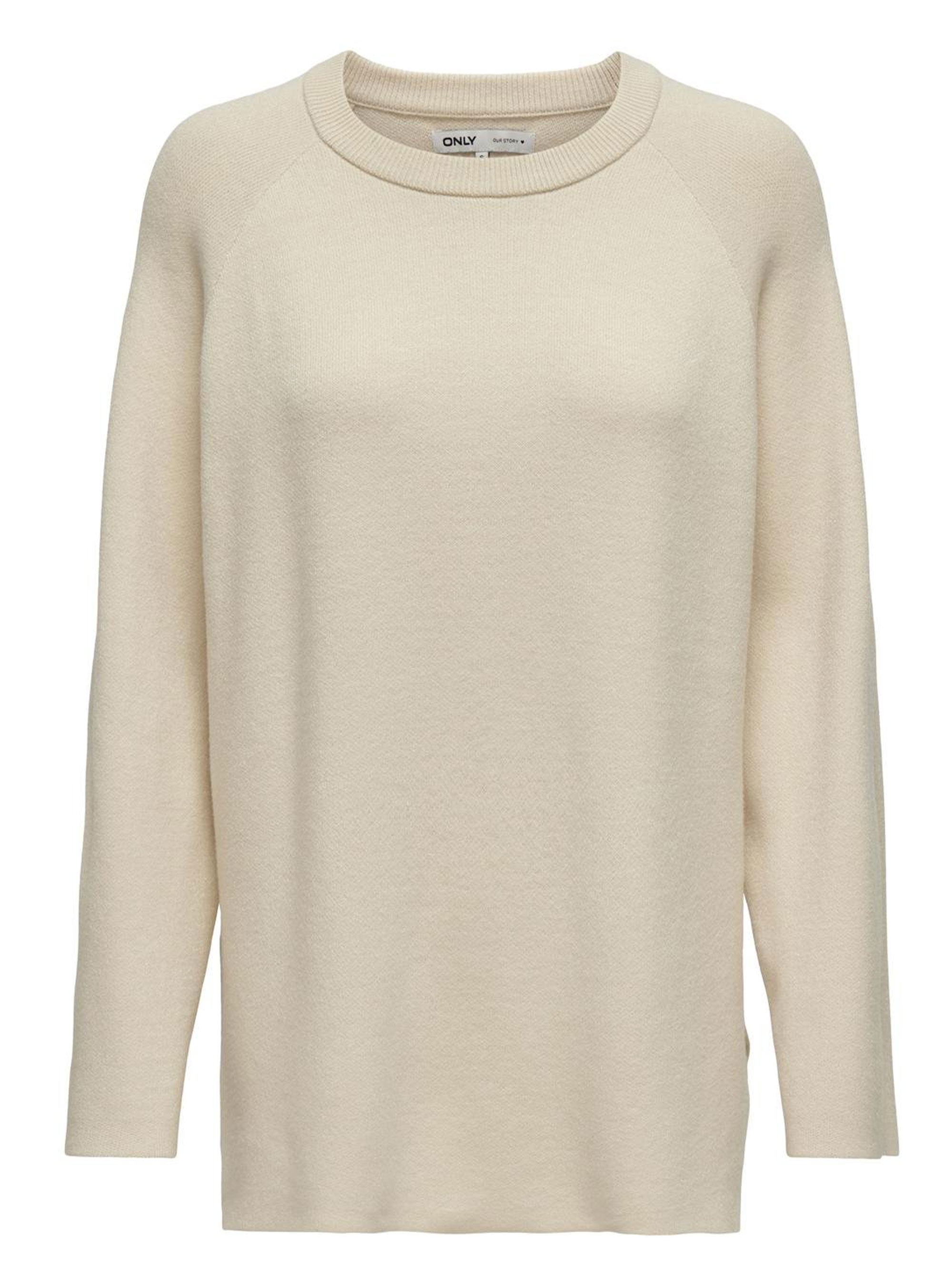 Only Frida O-Neck Knit - Ecru