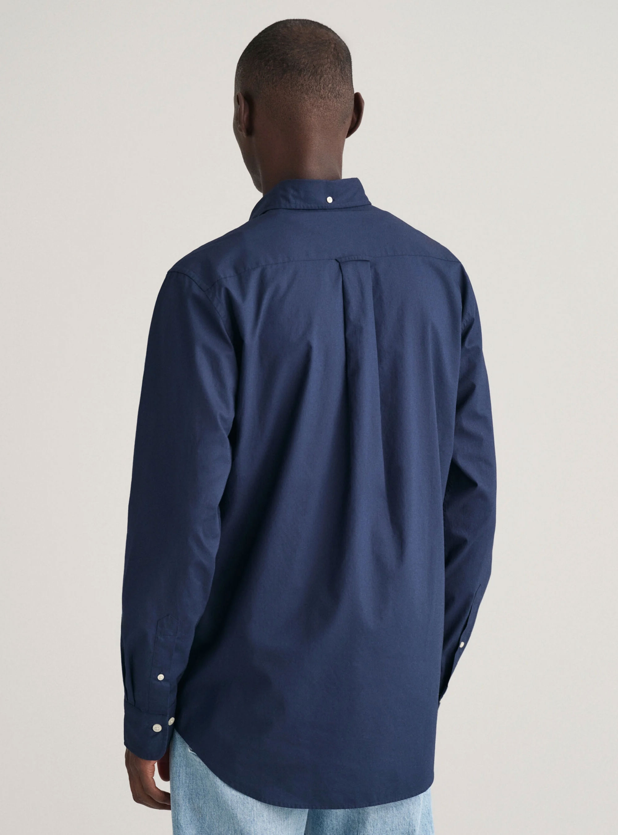 Gant Regular Fit Poplin Shirt - Navy