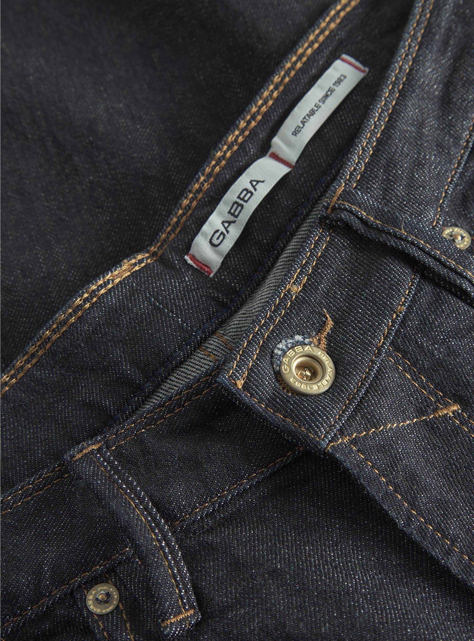 Gabba Max Loom Loose Fit Jeans - Unwashed Denim