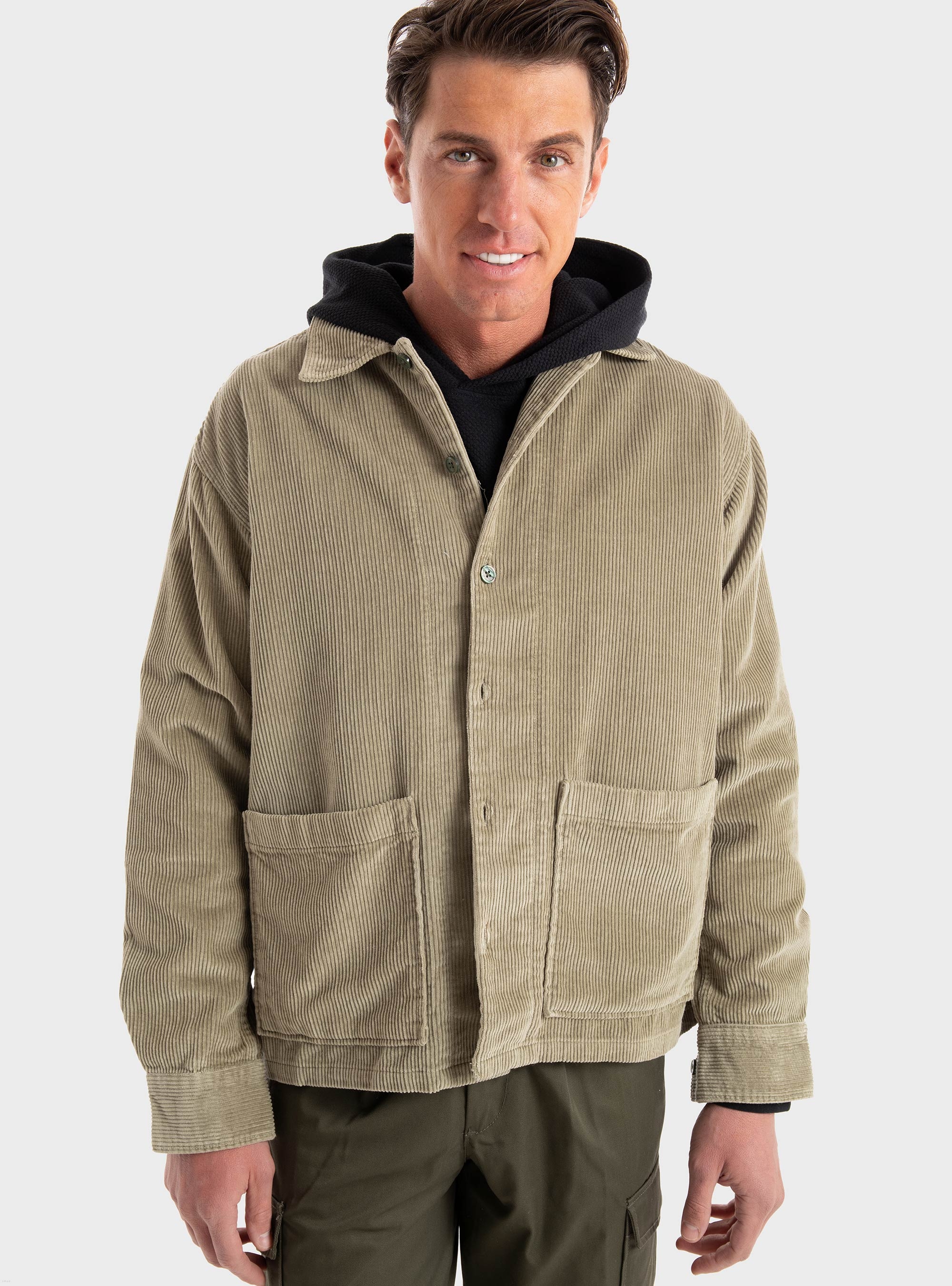 Jack & Jones Premium Preston Corduroy Overshirt - Beige