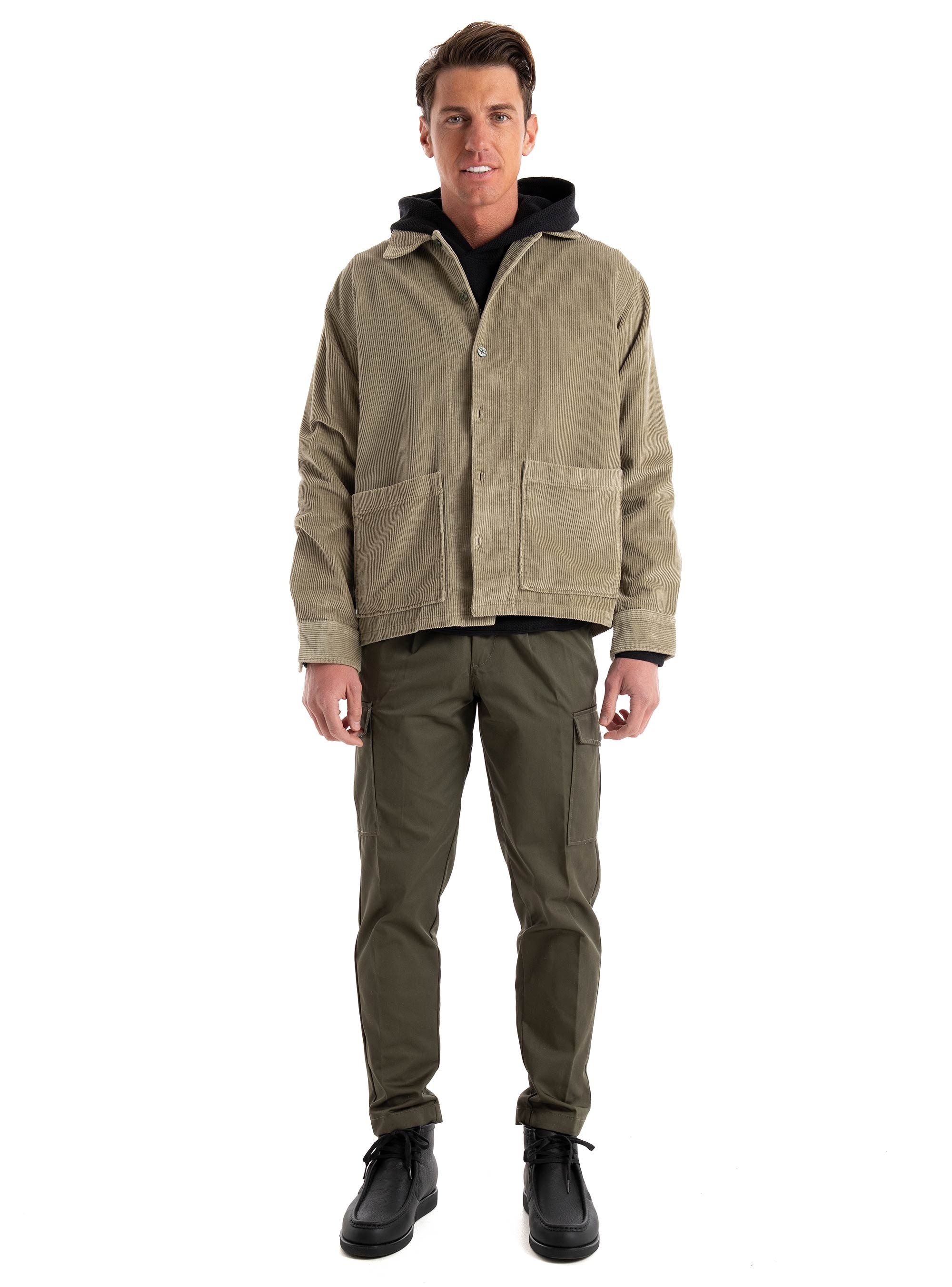 Jack & Jones Premium Preston Corduroy Overshirt - Beige