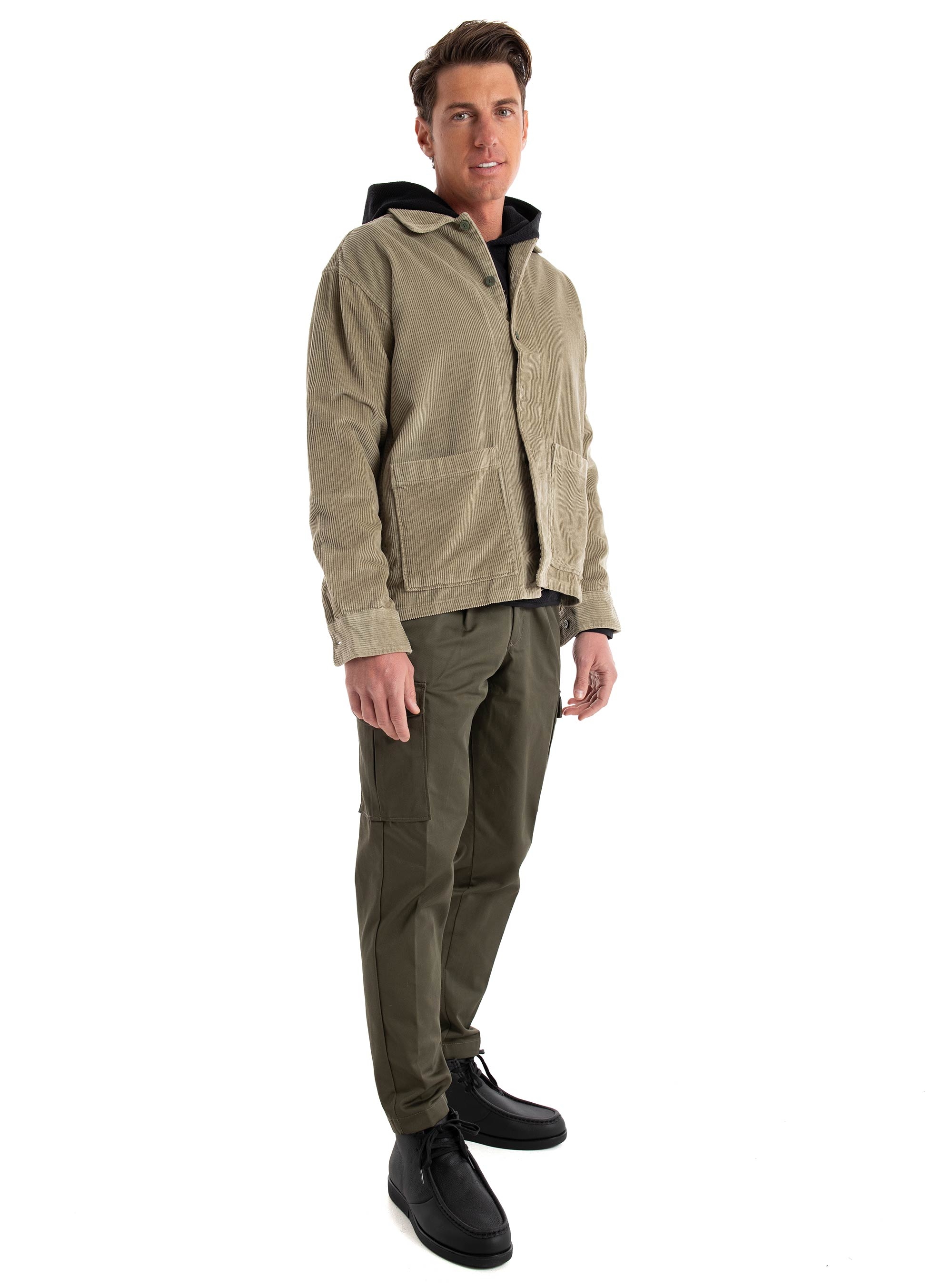 Jack & Jones Premium Preston Corduroy Overshirt - Beige