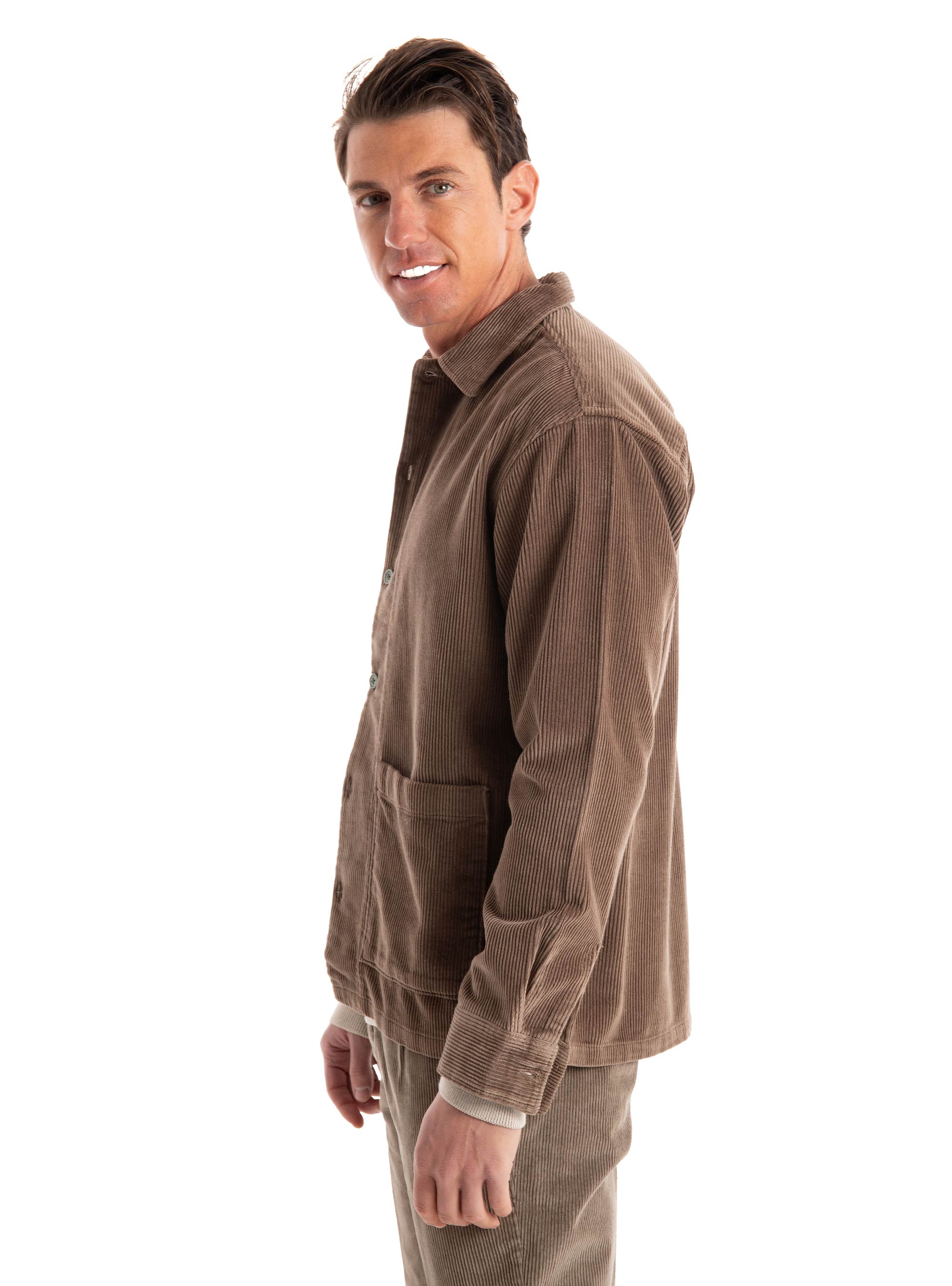 Jack & Jones Premium Preston Corduroy Overshirt - Brown
