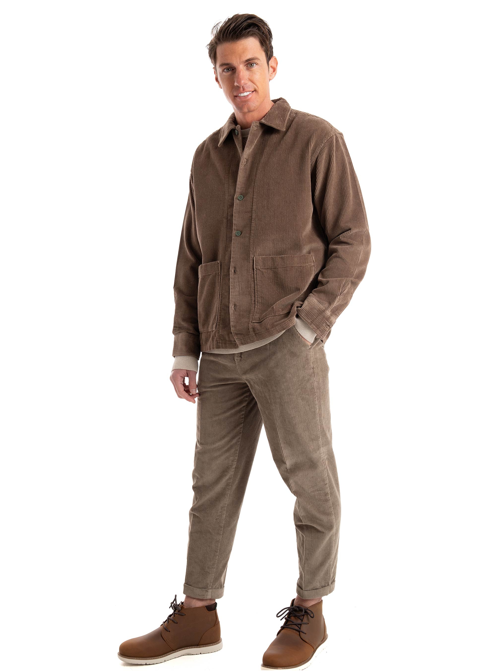 Jack & Jones Premium Preston Corduroy Overshirt - Brown