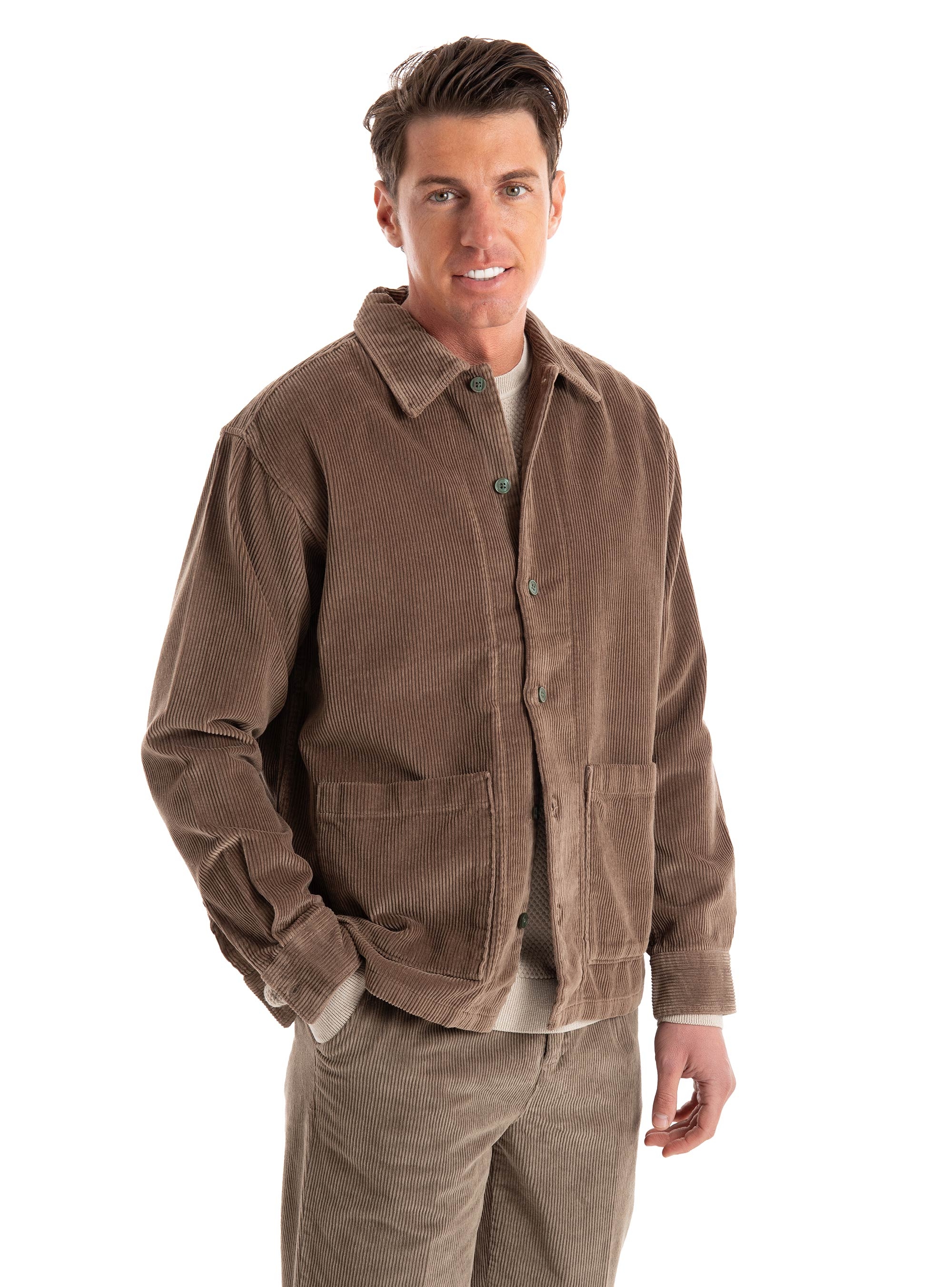 Jack & Jones Premium Preston Corduroy Overshirt - Brown