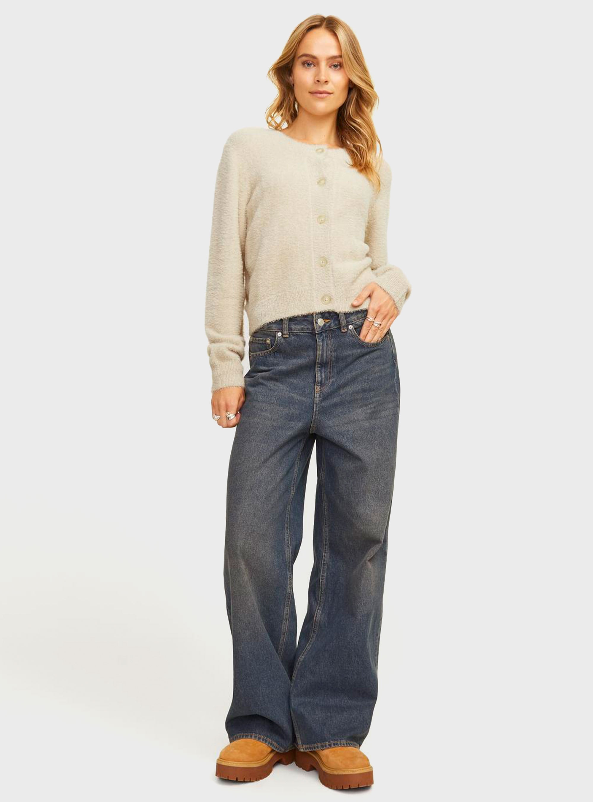 JJXX Olivia Slim Fit Cardigan - Light Beige