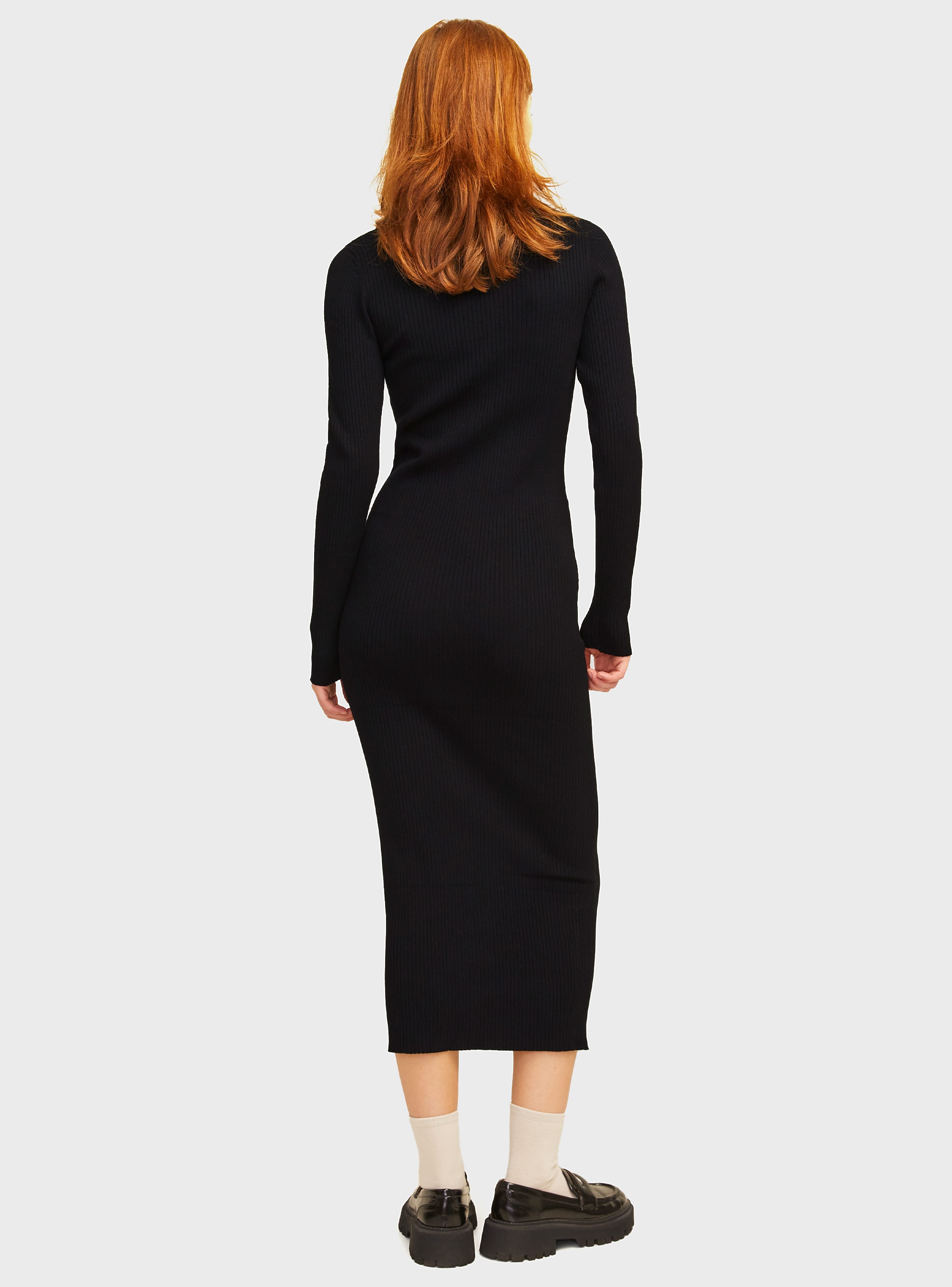 JJXX Zoma Tight Knitted Dress - Black