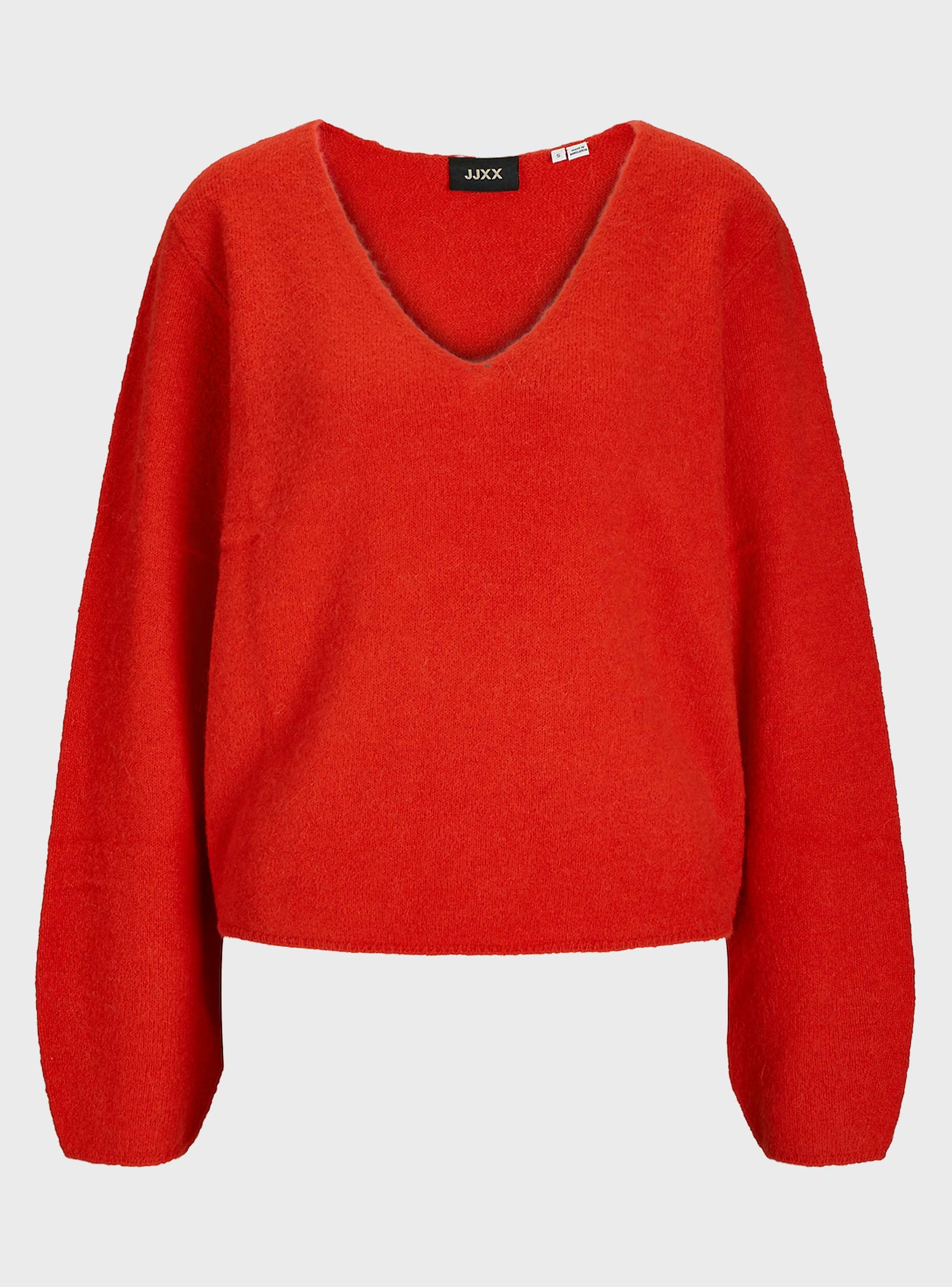 JJXX Evi V-Neck Knit - Red