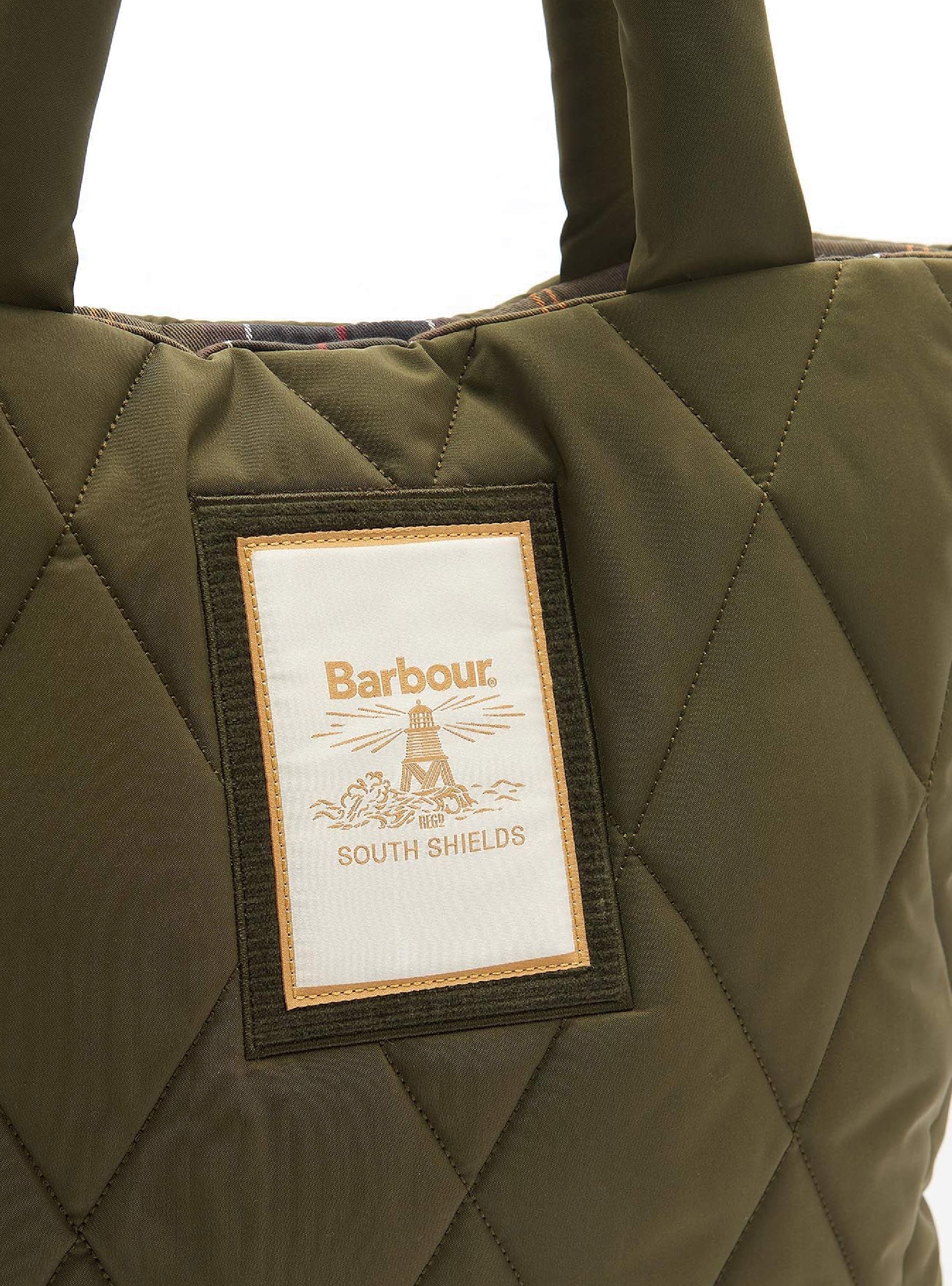 Barbour Mariah Quilted Tote Bag - Olive 