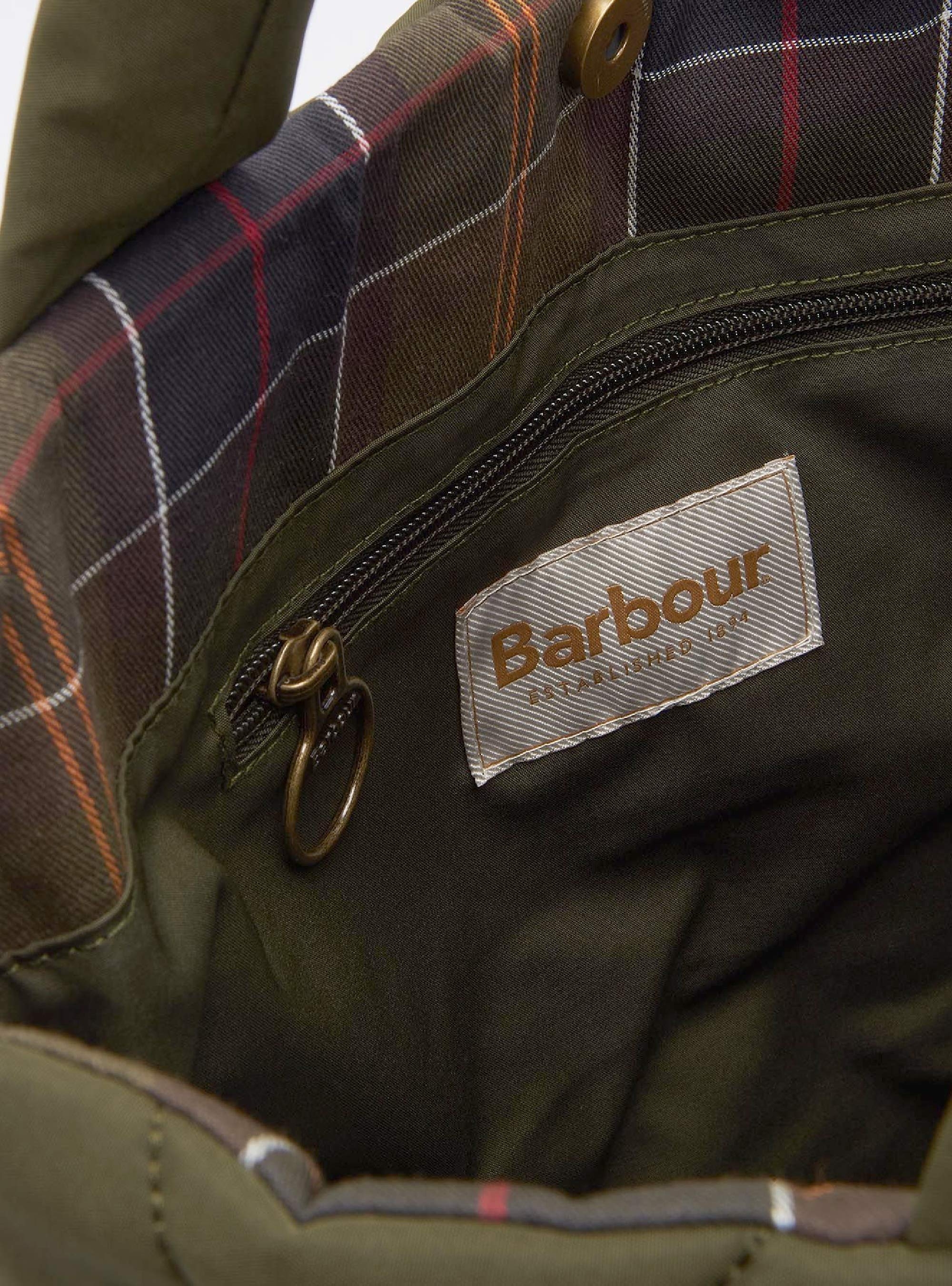 Barbour Mariah Quilted Tote Bag - Olive 