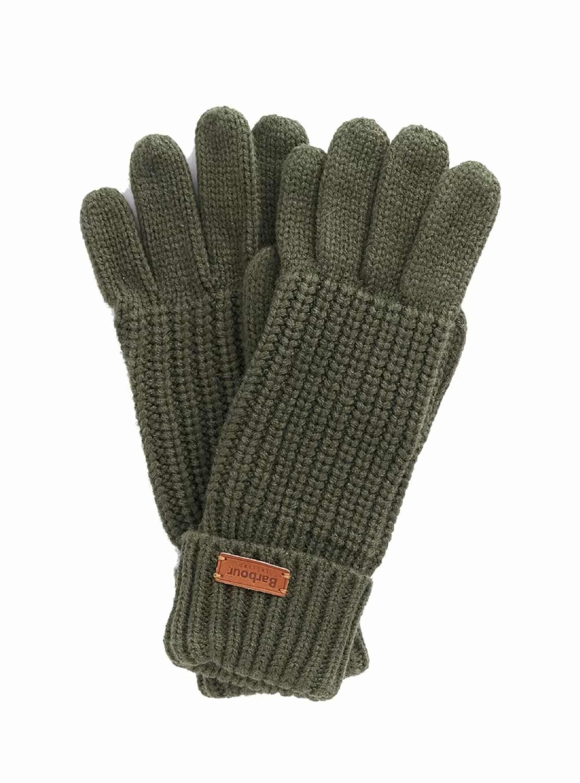 Barbour Saltburn Knitted Gloves - Olive 