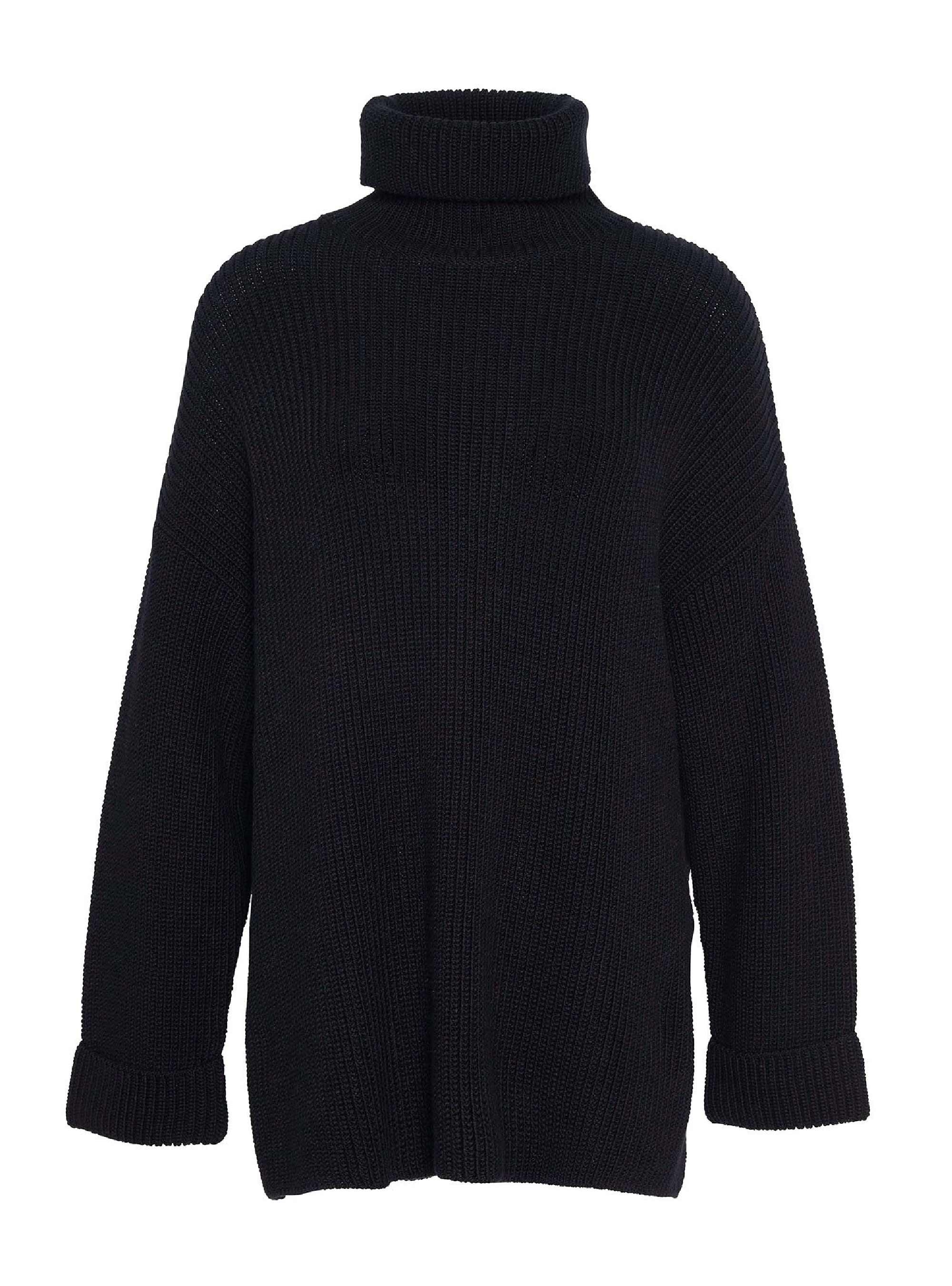 Barbour Rib Stitch Knitted Cape - Black