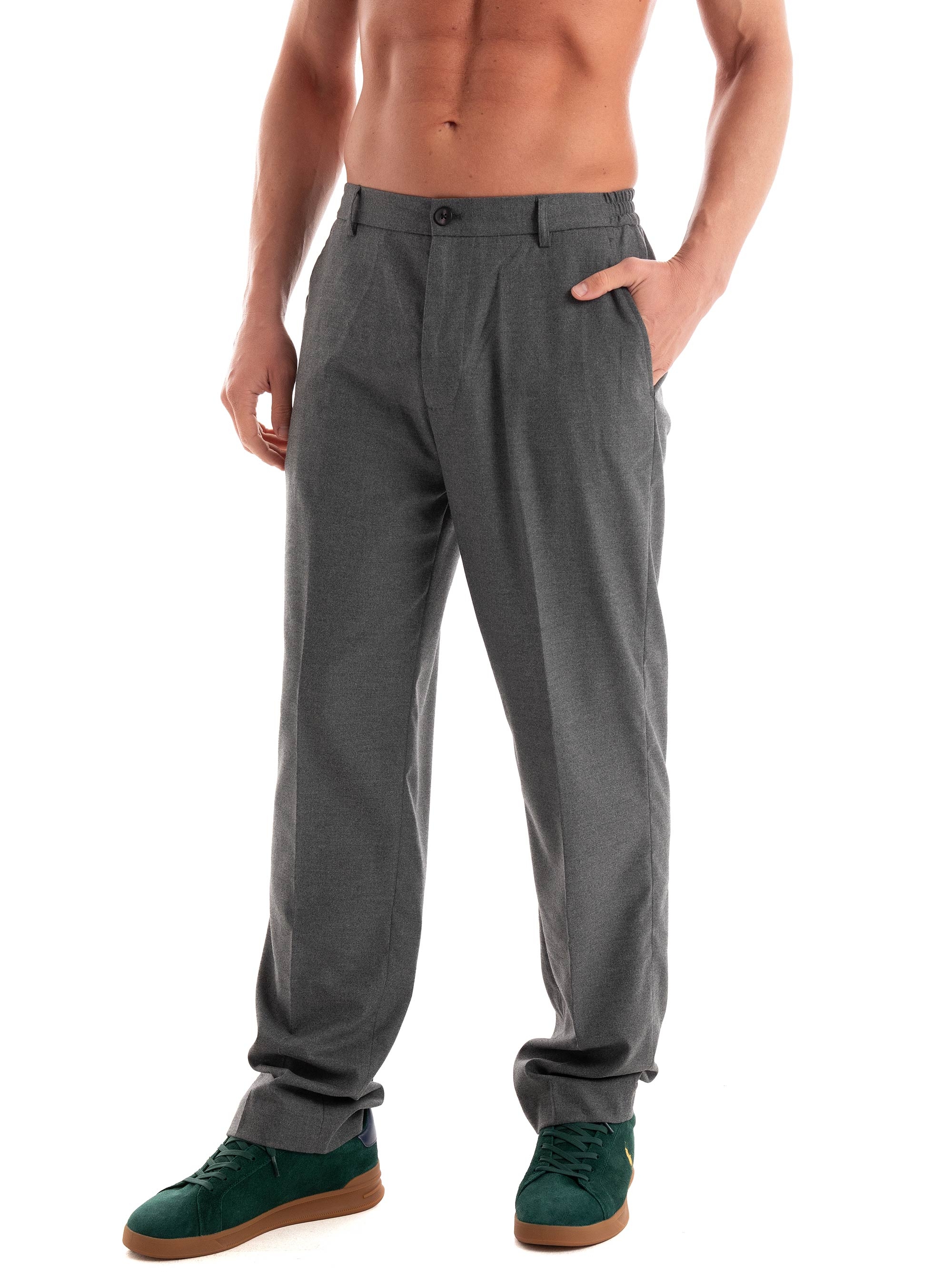 Dstrezzed Odin Loose Fit Pants - Grey Melange