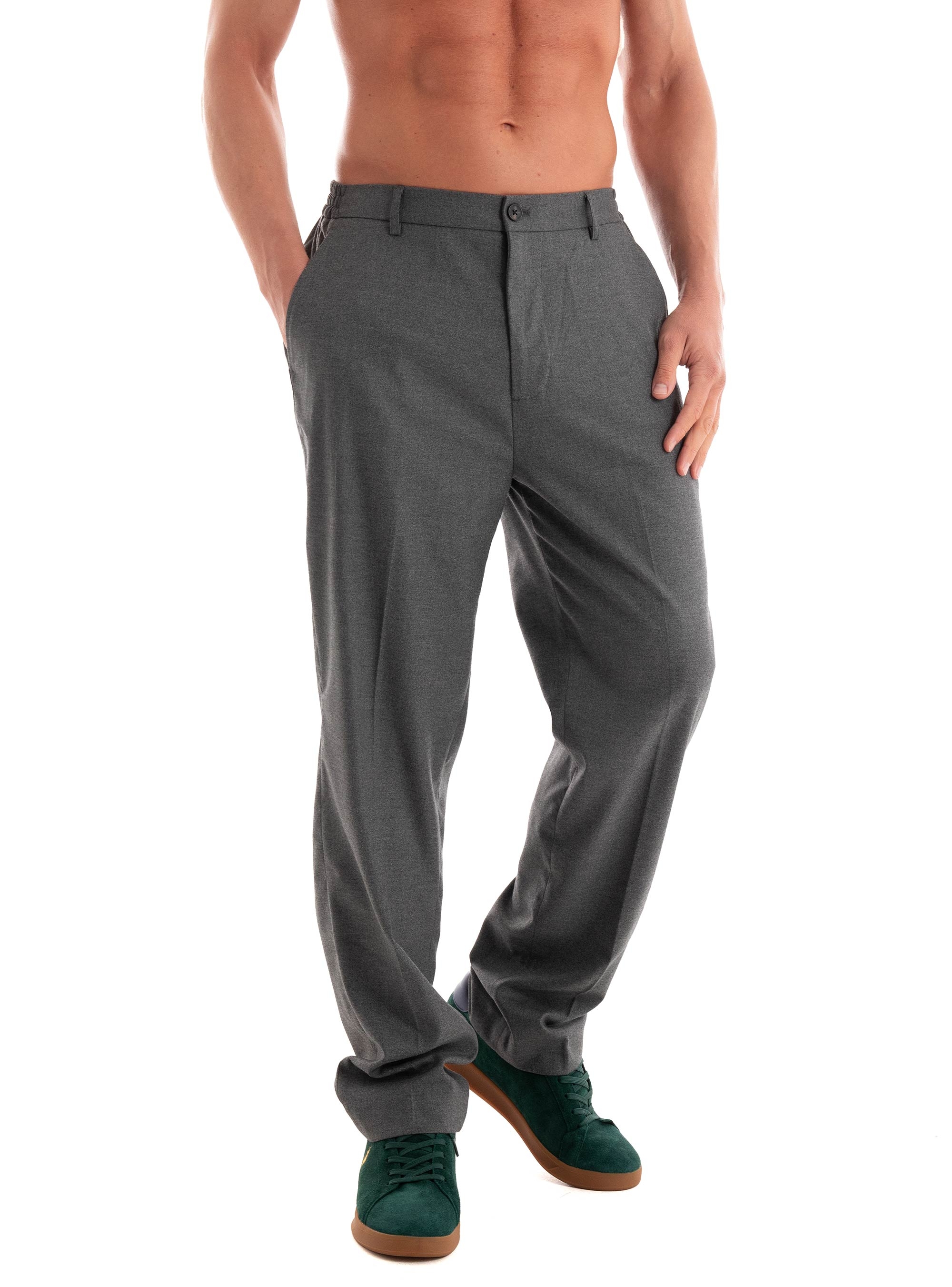 Dstrezzed Odin Loose Fit Pants - Grey Melange