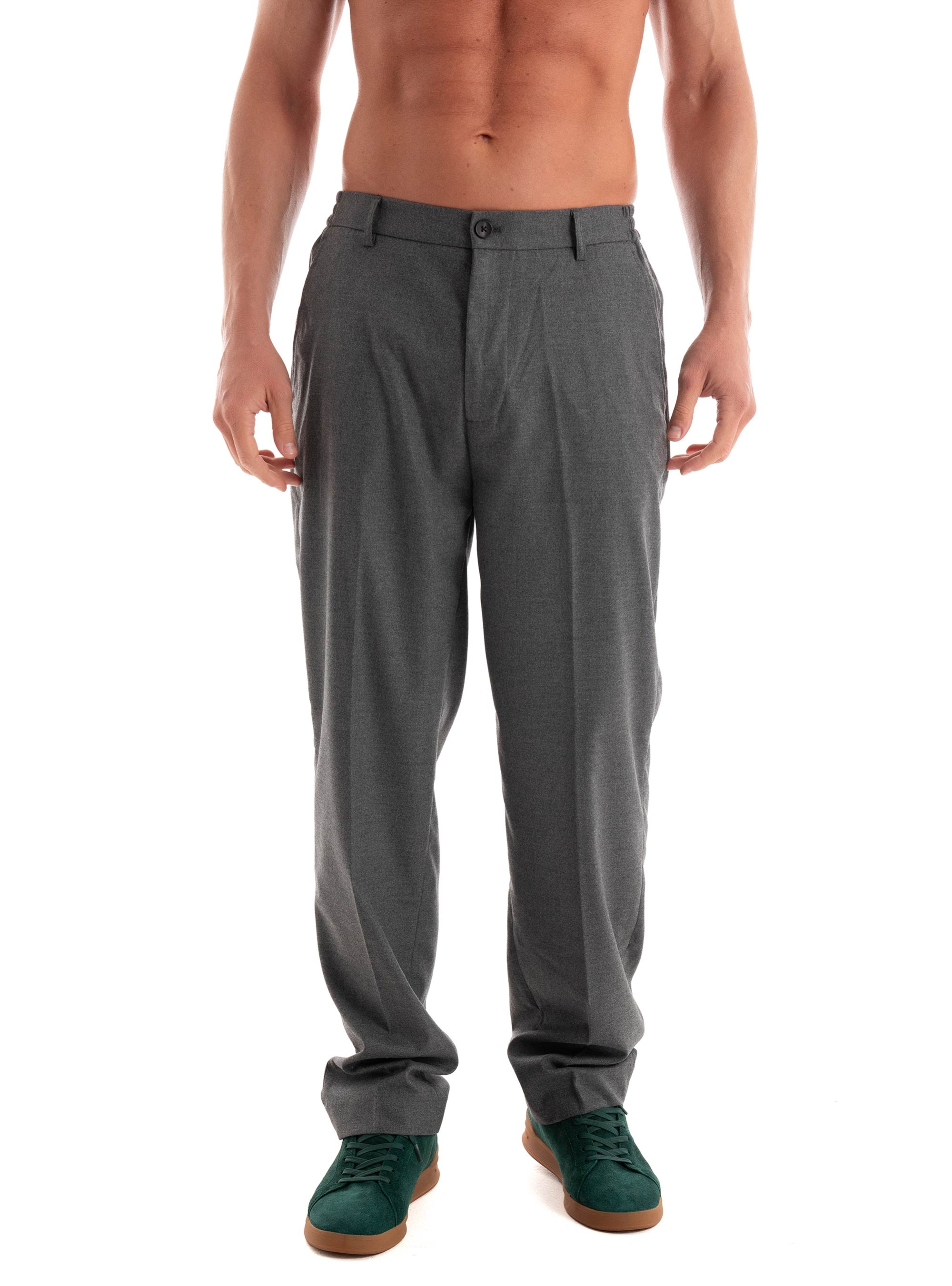 Dstrezzed Odin Loose Fit Pants - Grey Melange