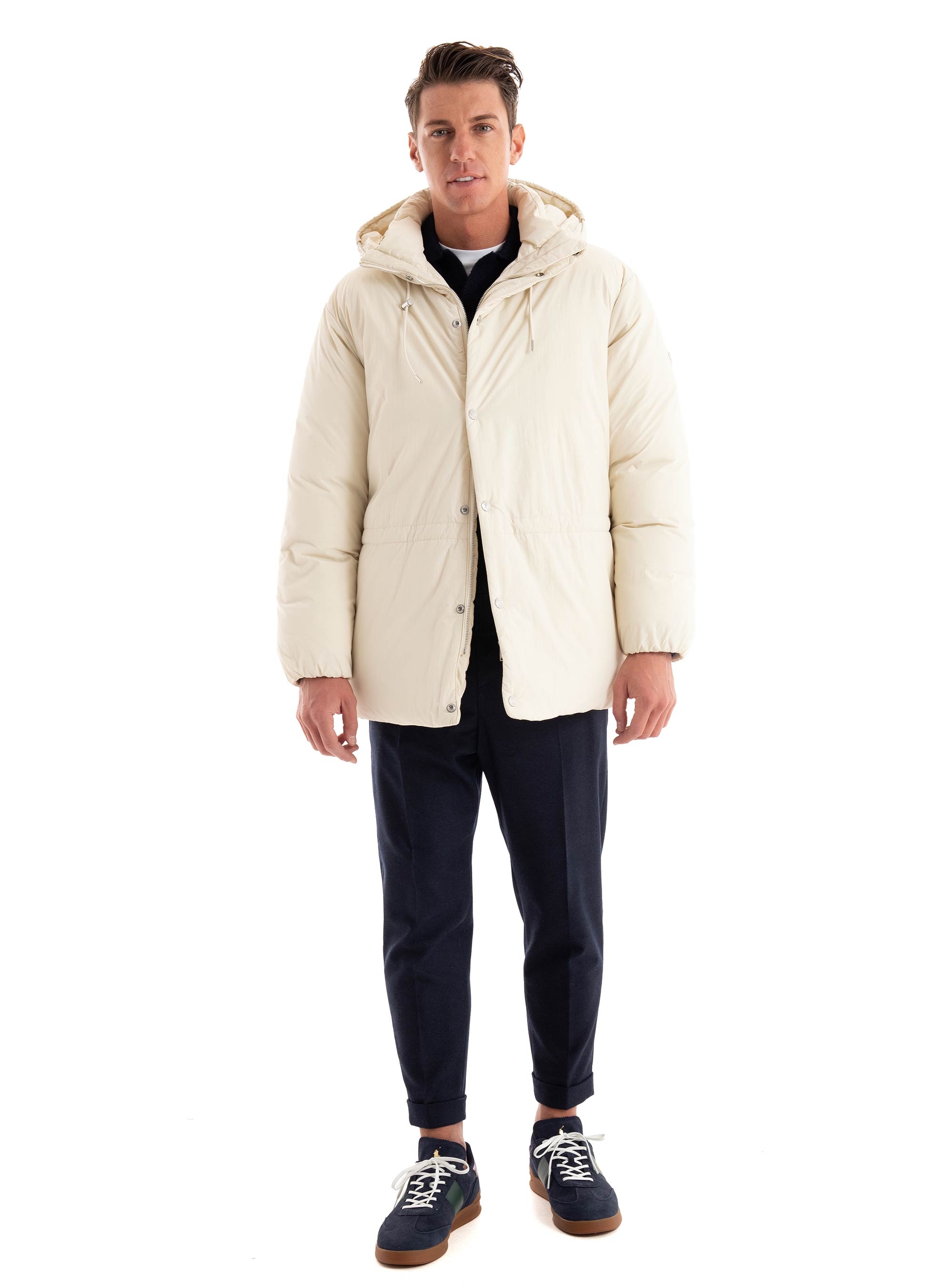 BOSS Regular Fit Puffer Jacket C-Currien - Ecru