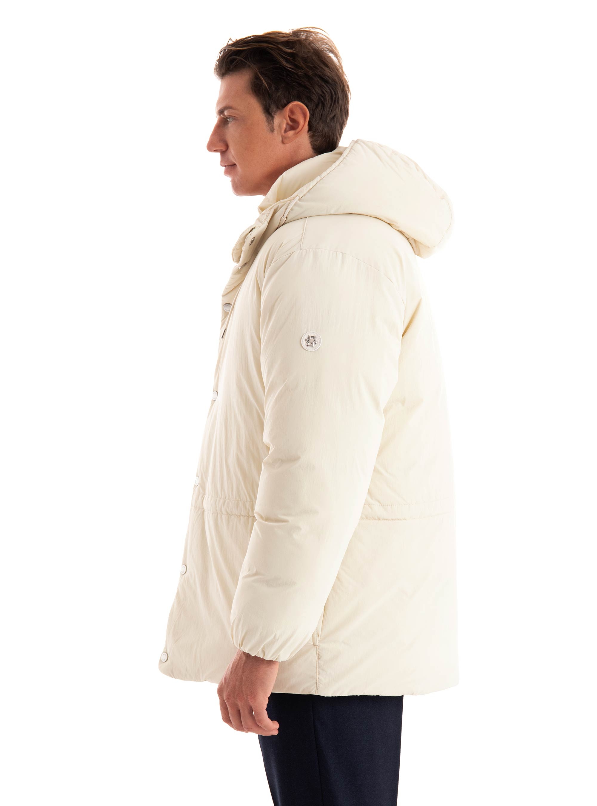 BOSS Regular Fit Puffer Jacket C-Currien - Ecru