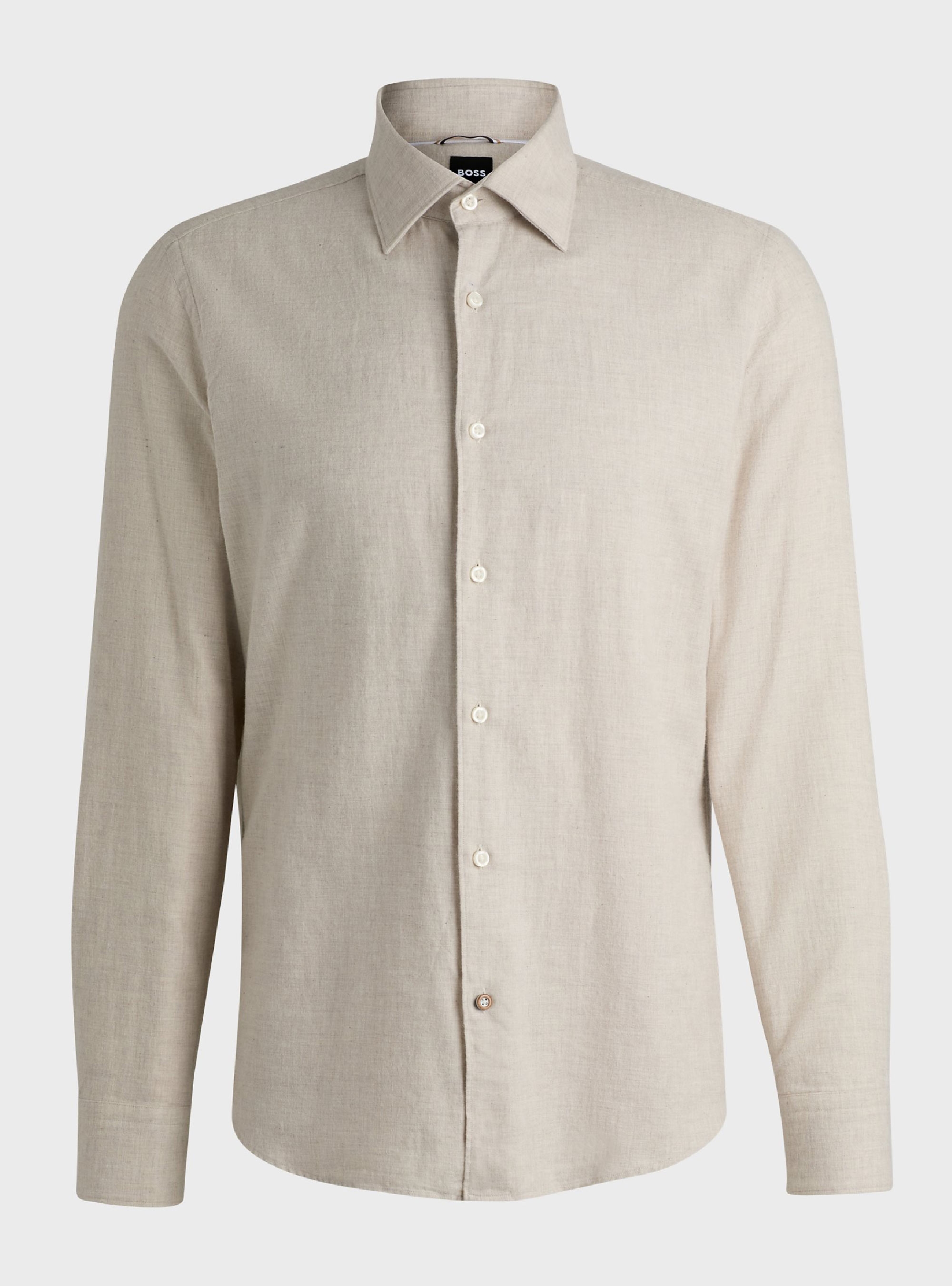 BOSS Casual Fit Shirt C-HAL-kent-C1-223 - Light Beige