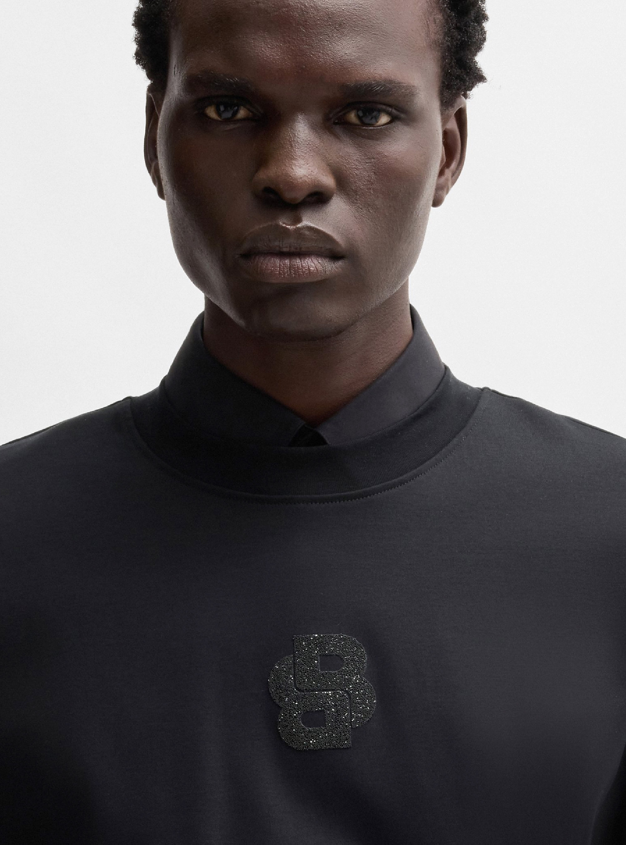 BOSS Double B Monogram Relaxed Fit Sweatshirt C-Soleri 1895_HC - Black