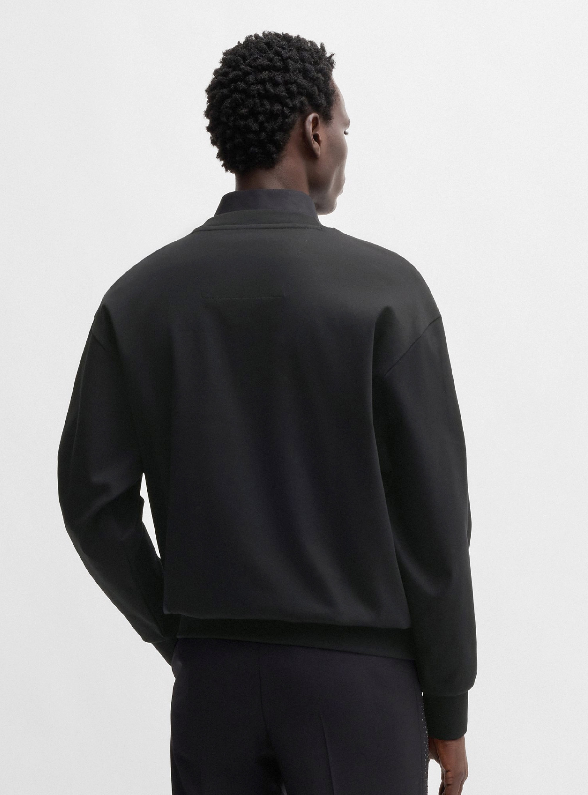 BOSS Double B Monogram Relaxed Fit Sweatshirt C-Soleri 1895_HC - Black