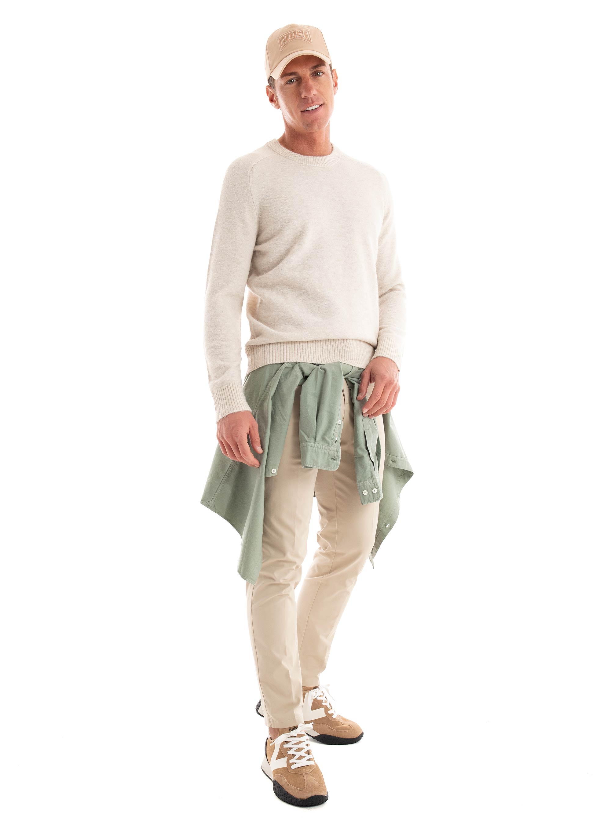 BOSS Slim Fit Trousers C-Genius-Dtl-243F - Light Beige