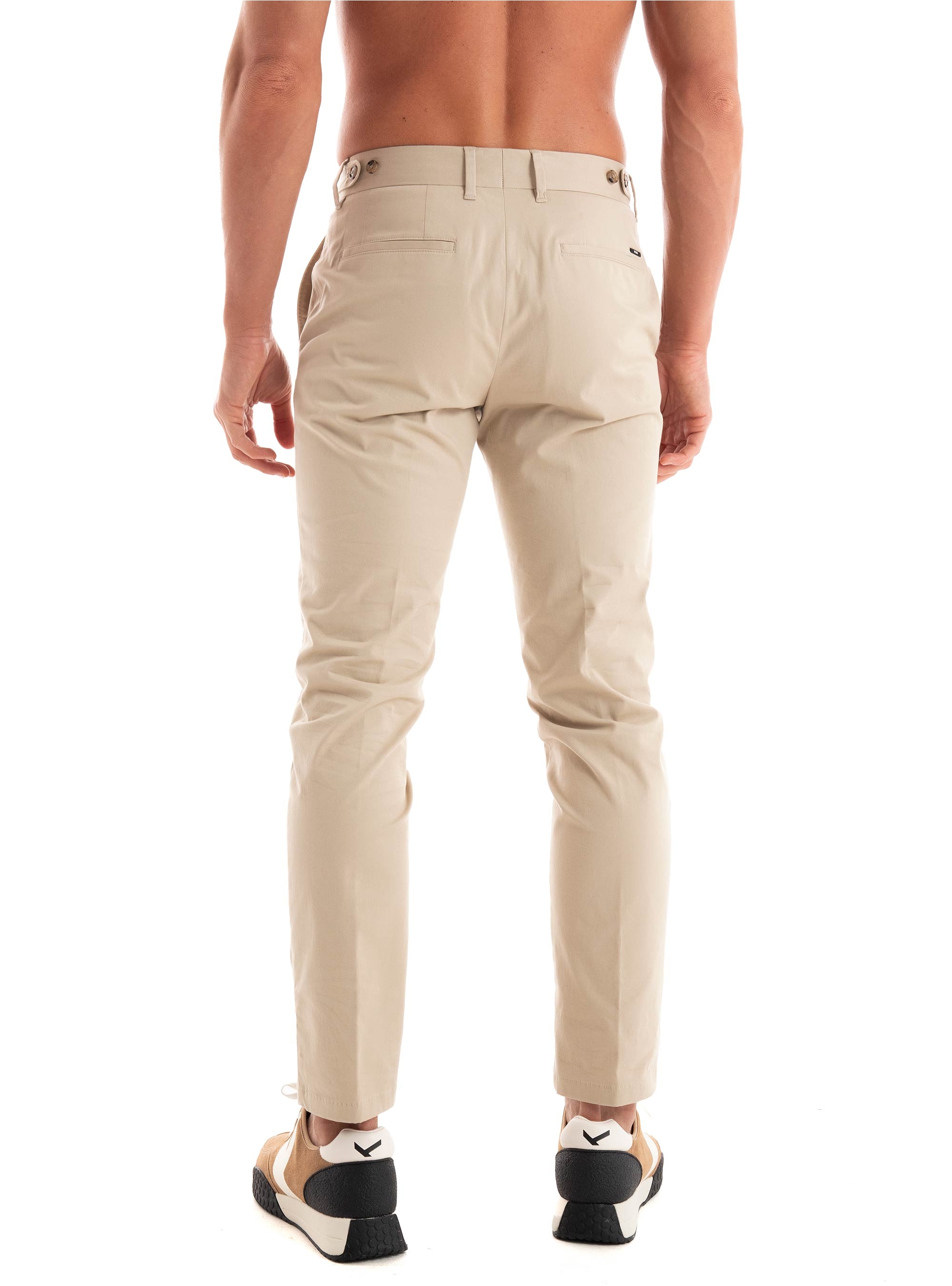BOSS Slim Fit Trousers C-Genius-Dtl-243F - Light Beige