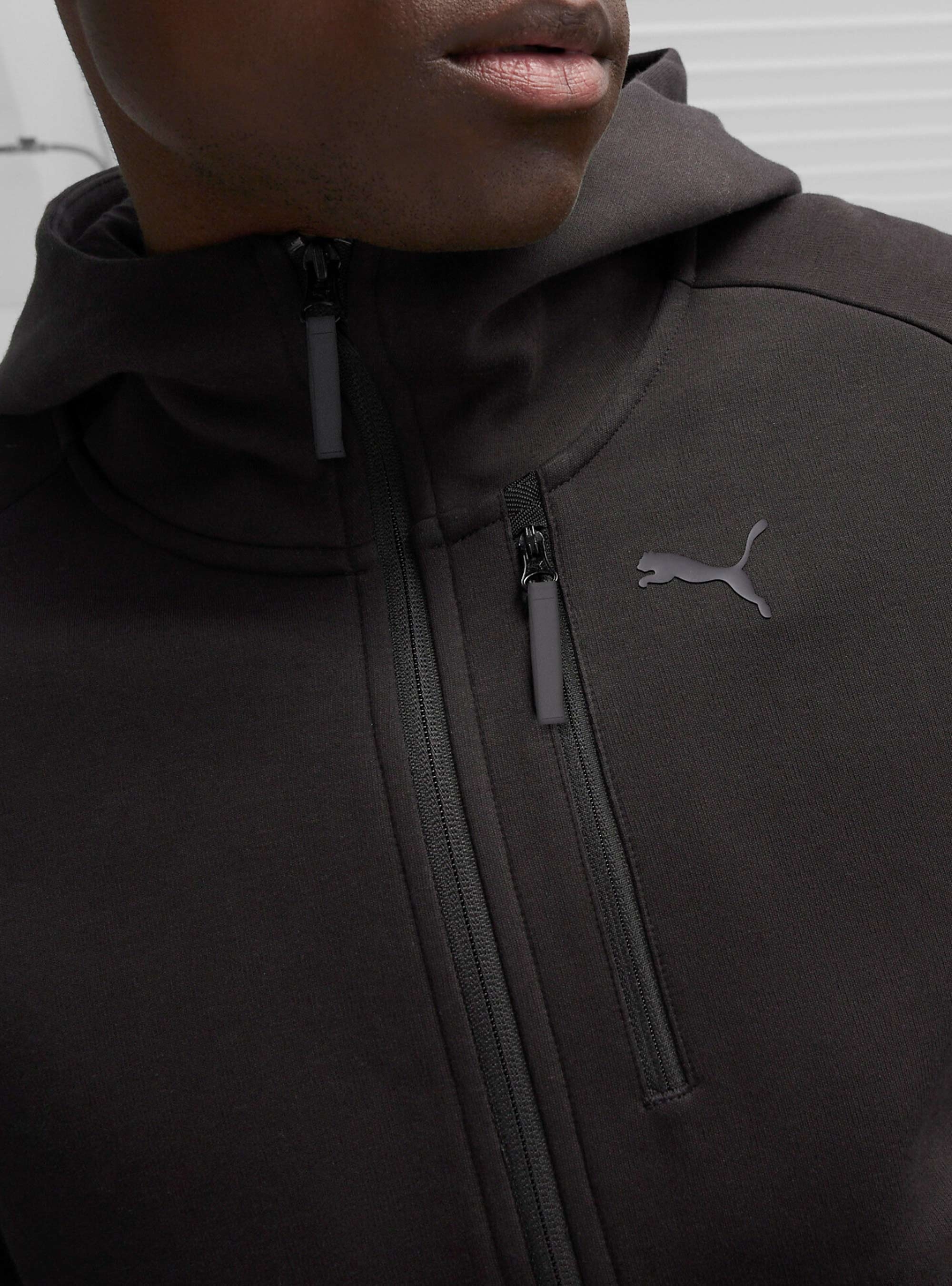 Puma PUMATECH FZ Hoodie DK - Black