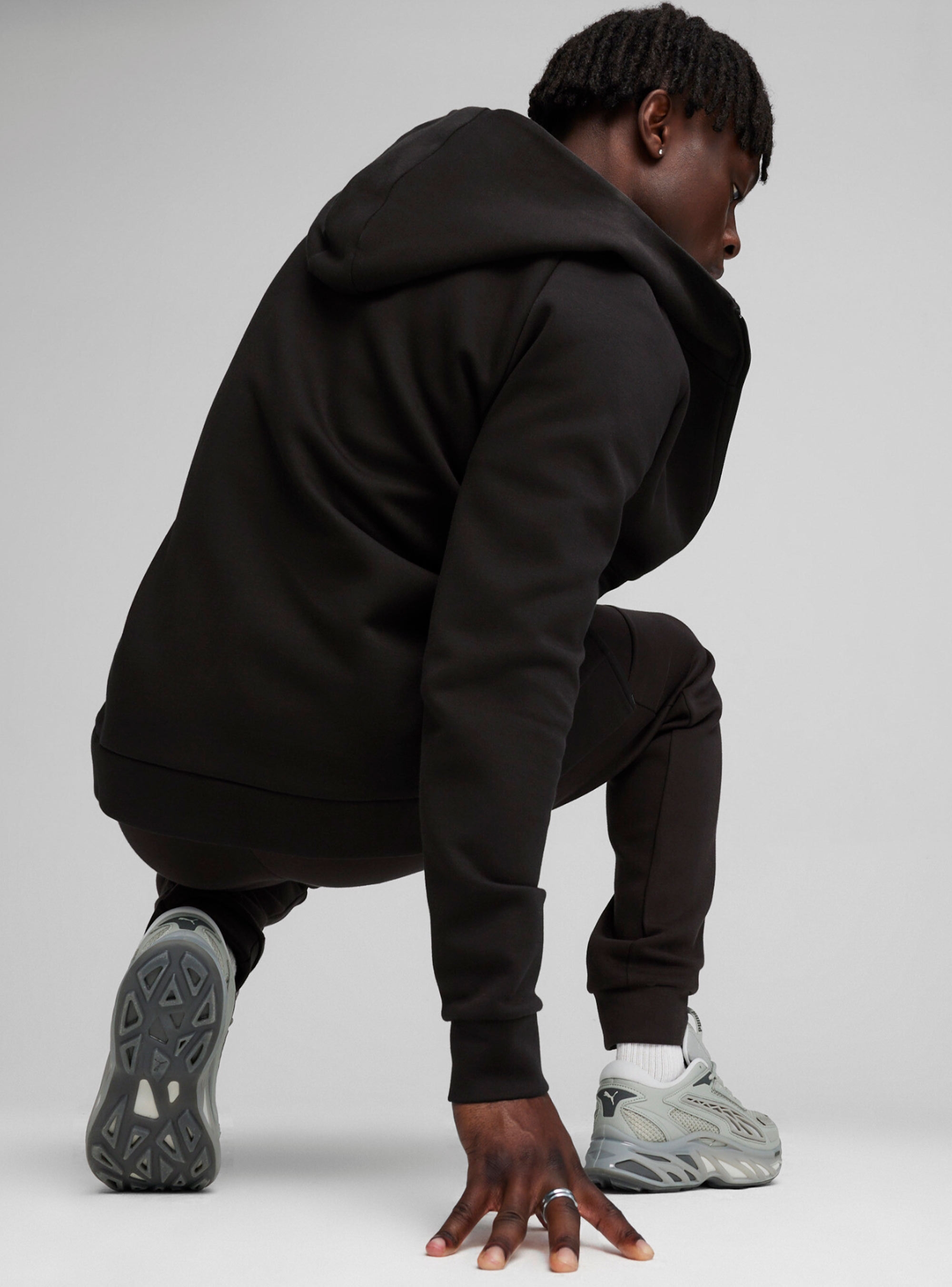 Puma PUMATECH FZ Hoodie DK - Black