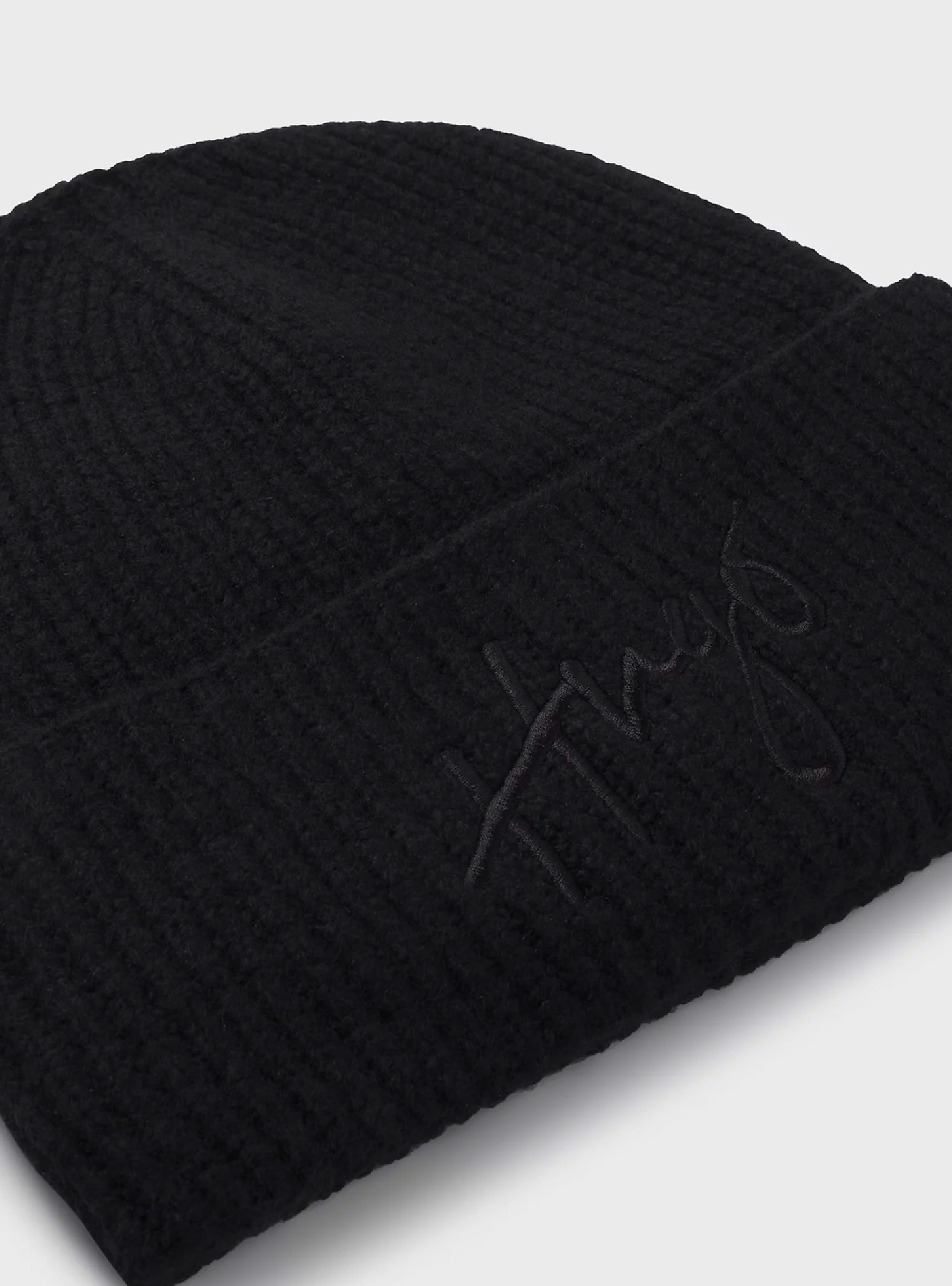HUGO Logo Beanie Socialy_Hat - Black