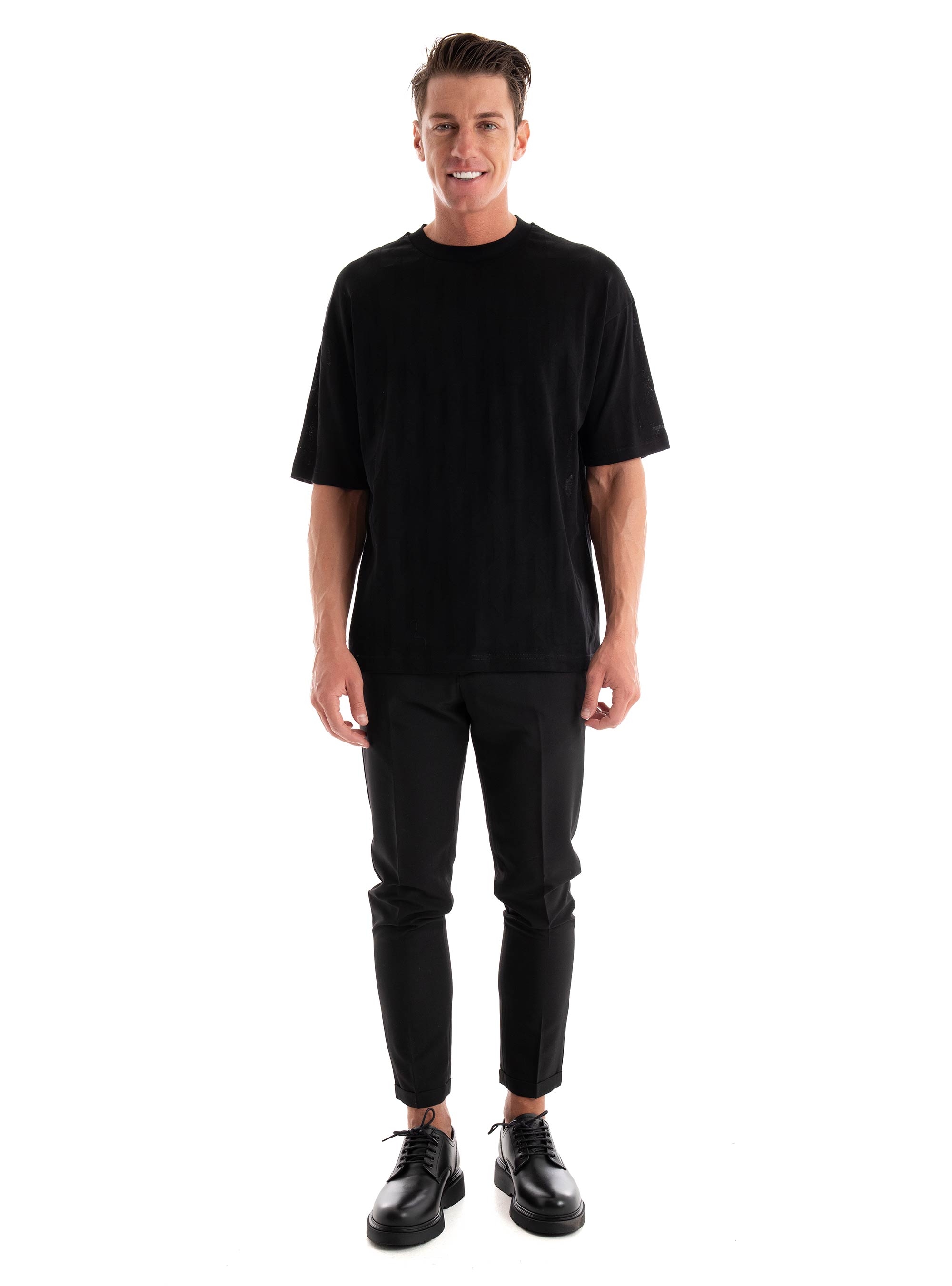 Karl Lagerfeld Loose Fit T-Shirt - Black