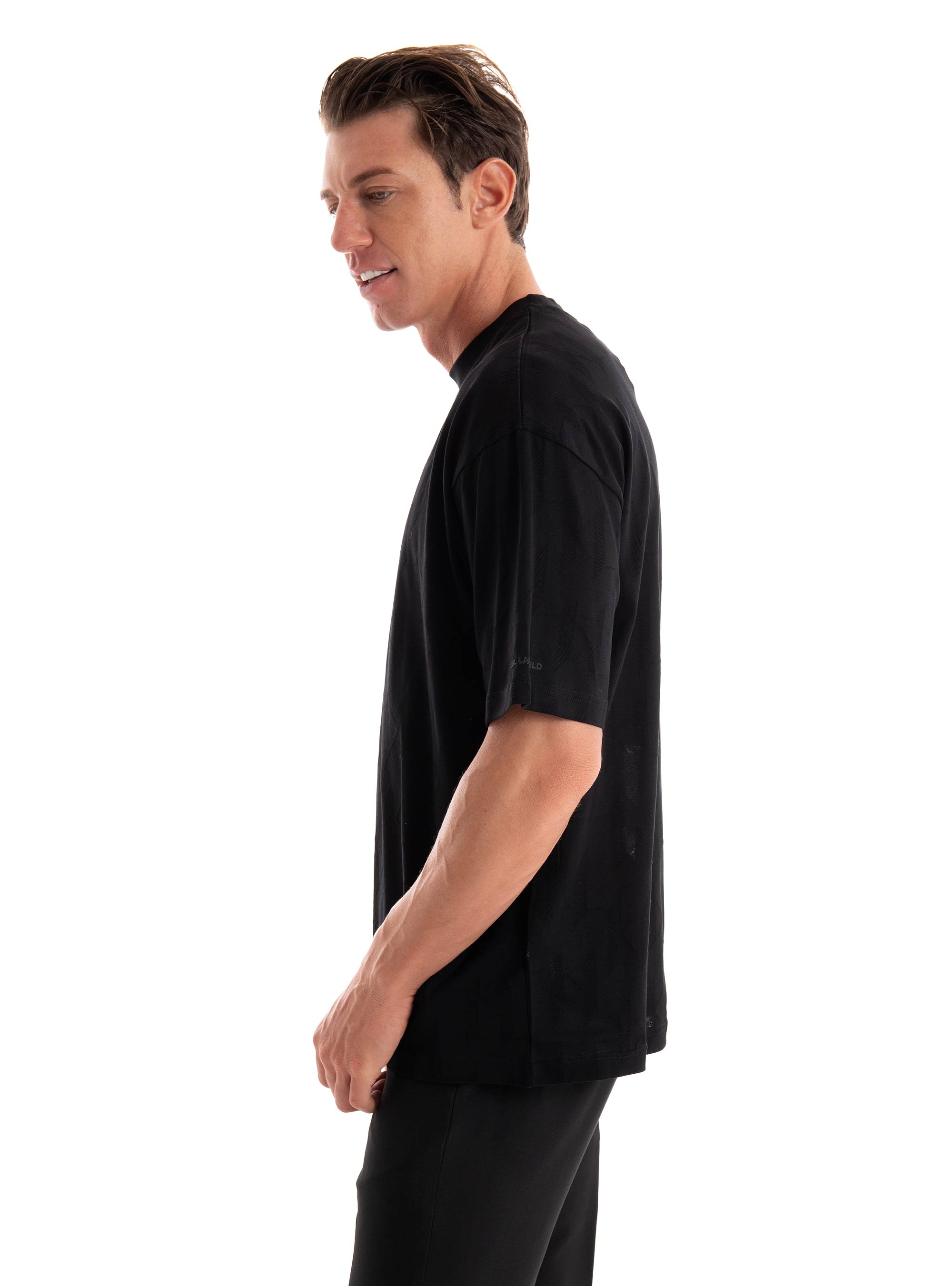Karl Lagerfeld Loose Fit T-Shirt - Black