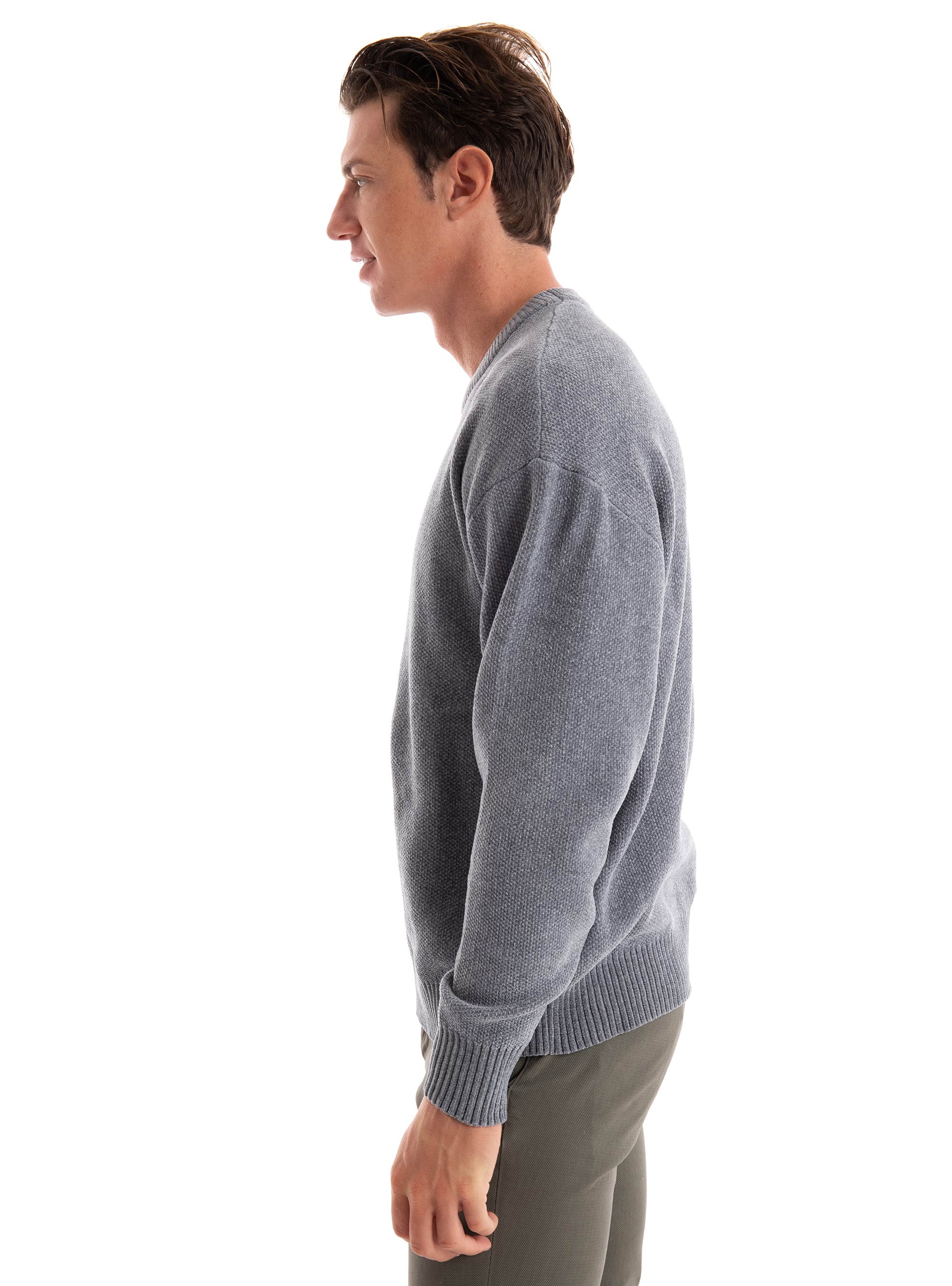 Gianni Lupo Knit - Grey Melange