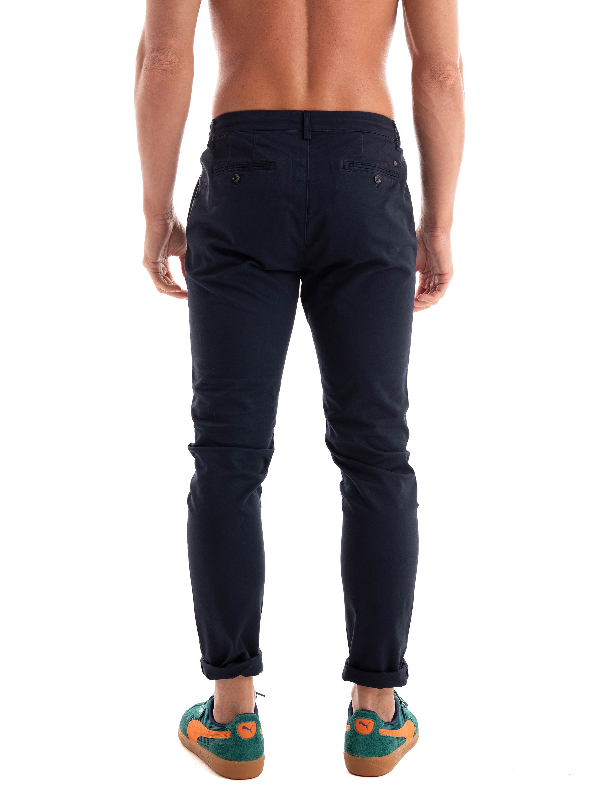 Dstrezzed Lancaster Tapered Twill Knit Pants - Dark Blue