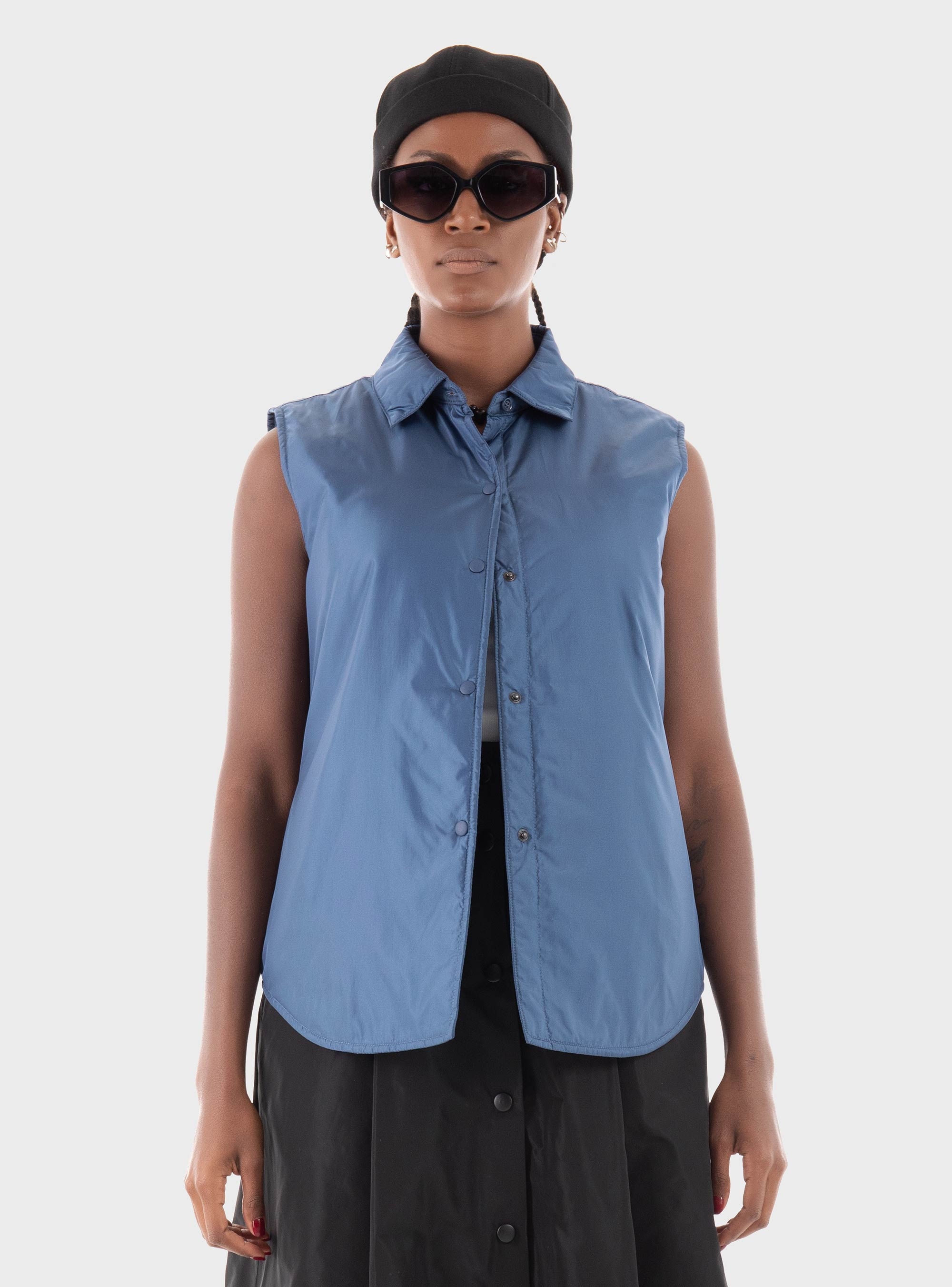 Aspesi Nylon Gilet - Blue