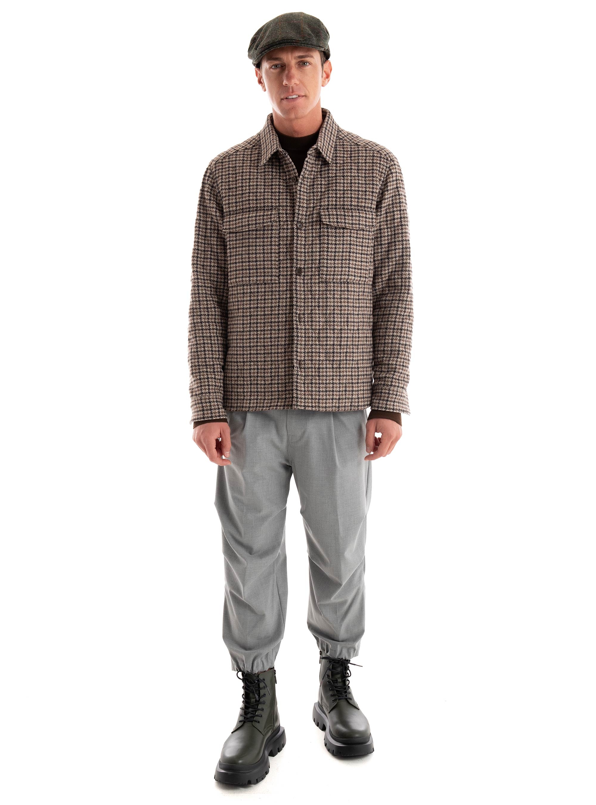 Drykorn Relaxed Fit Overshirt Gunray - Brown