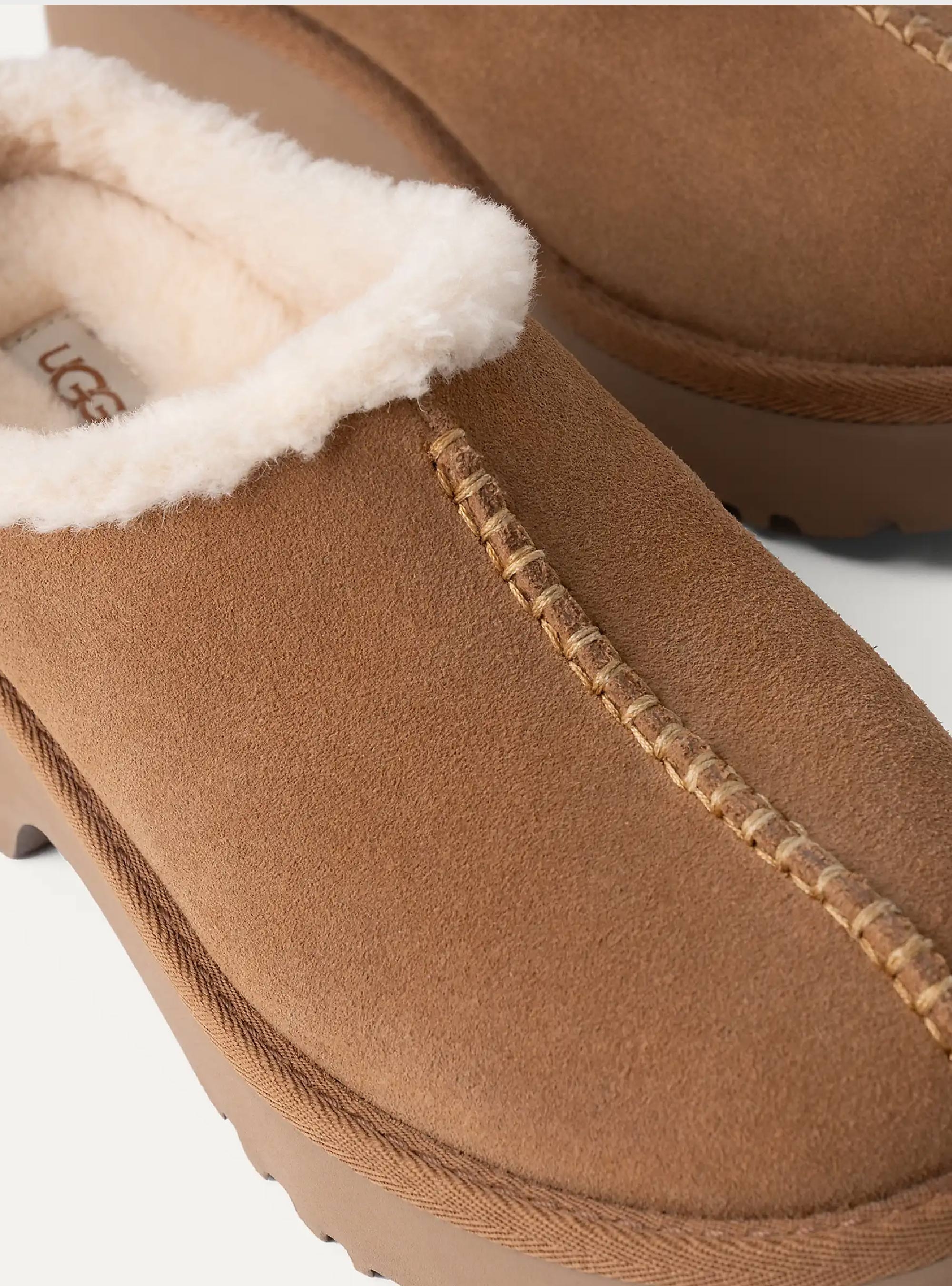UGG New Heights Cozy Clogs - Chestnut